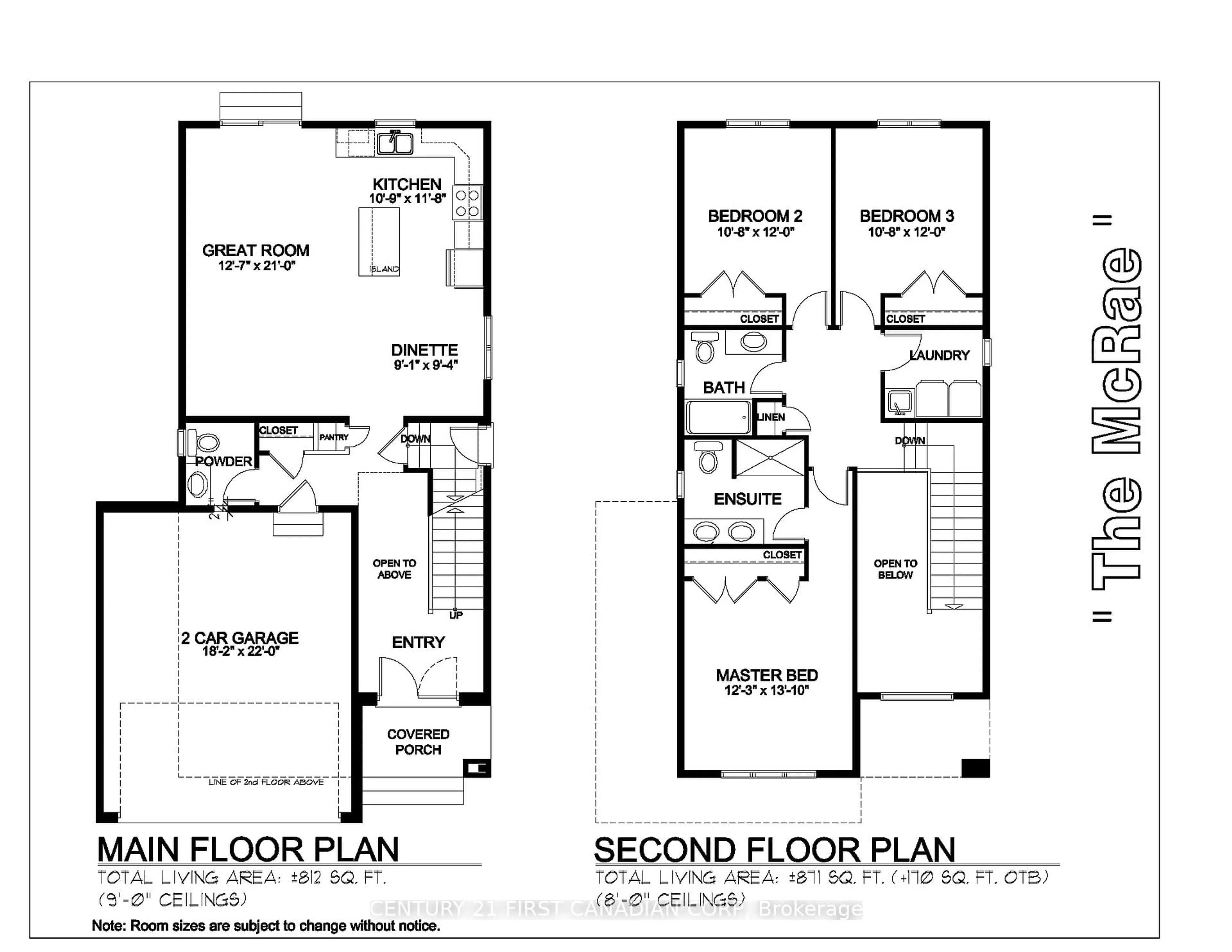 Floor plan for 38 MARCUS Ave, Southwest Middlesex Ontario N0L 1M0