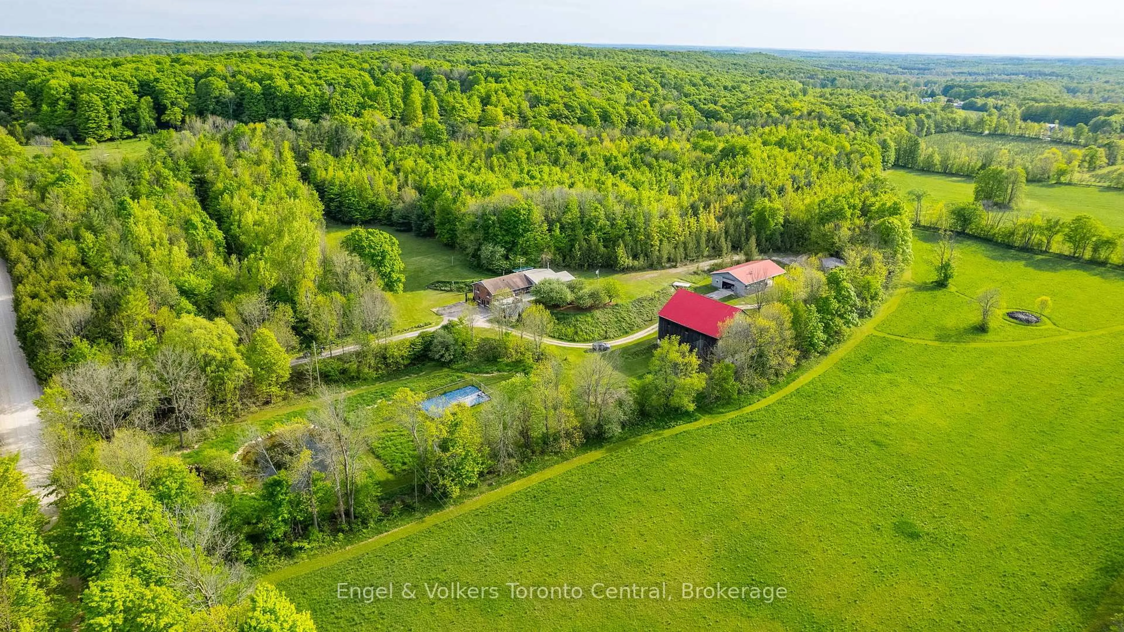 A pic from outside/outdoor area/front of a property/back of a property/a pic from drone, forest/trees view for 215588 CONCESSION 4, Chatsworth Ontario N0H 2V0