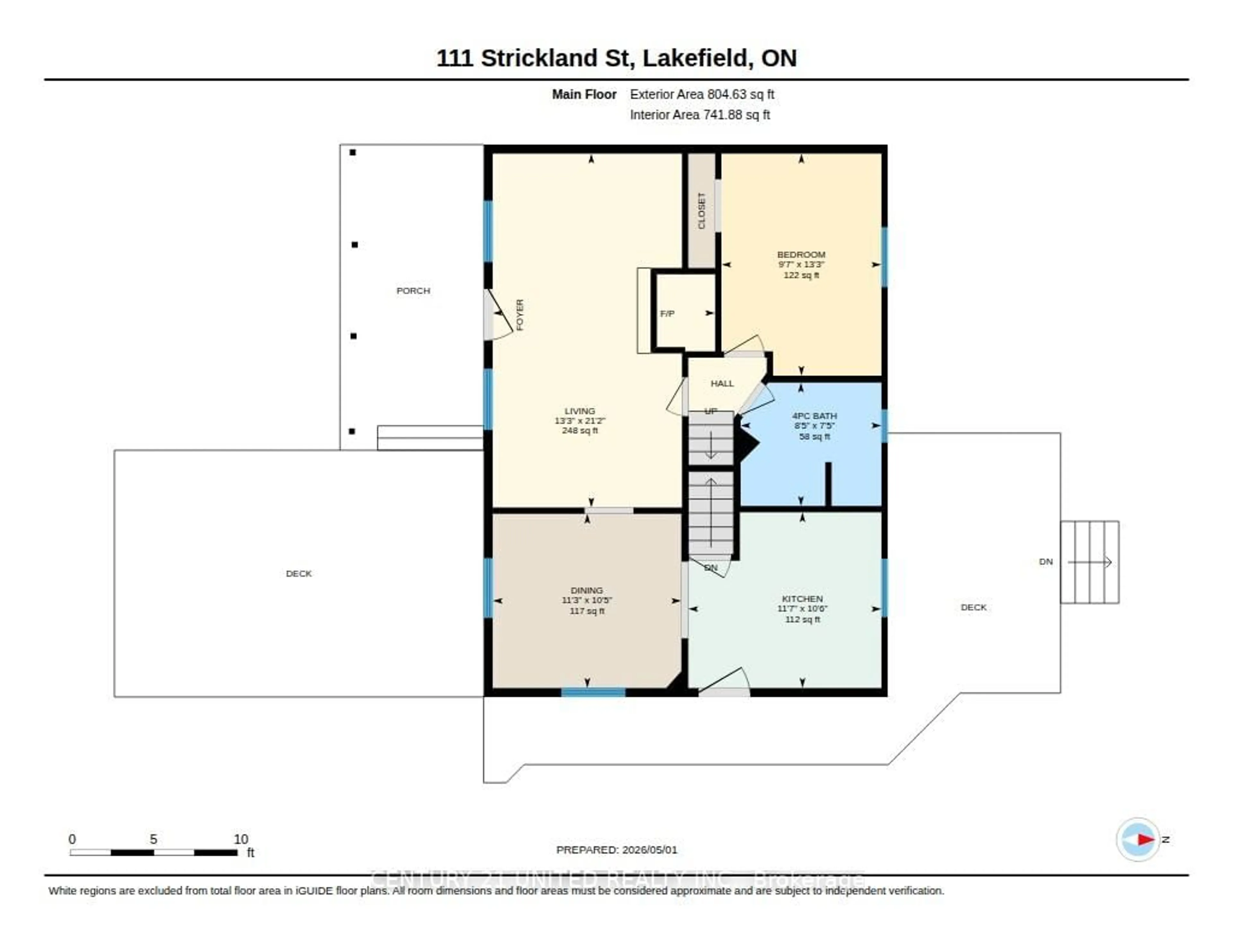 Floor plan for 111 Strickland St, Selwyn Ontario K0L 2H0