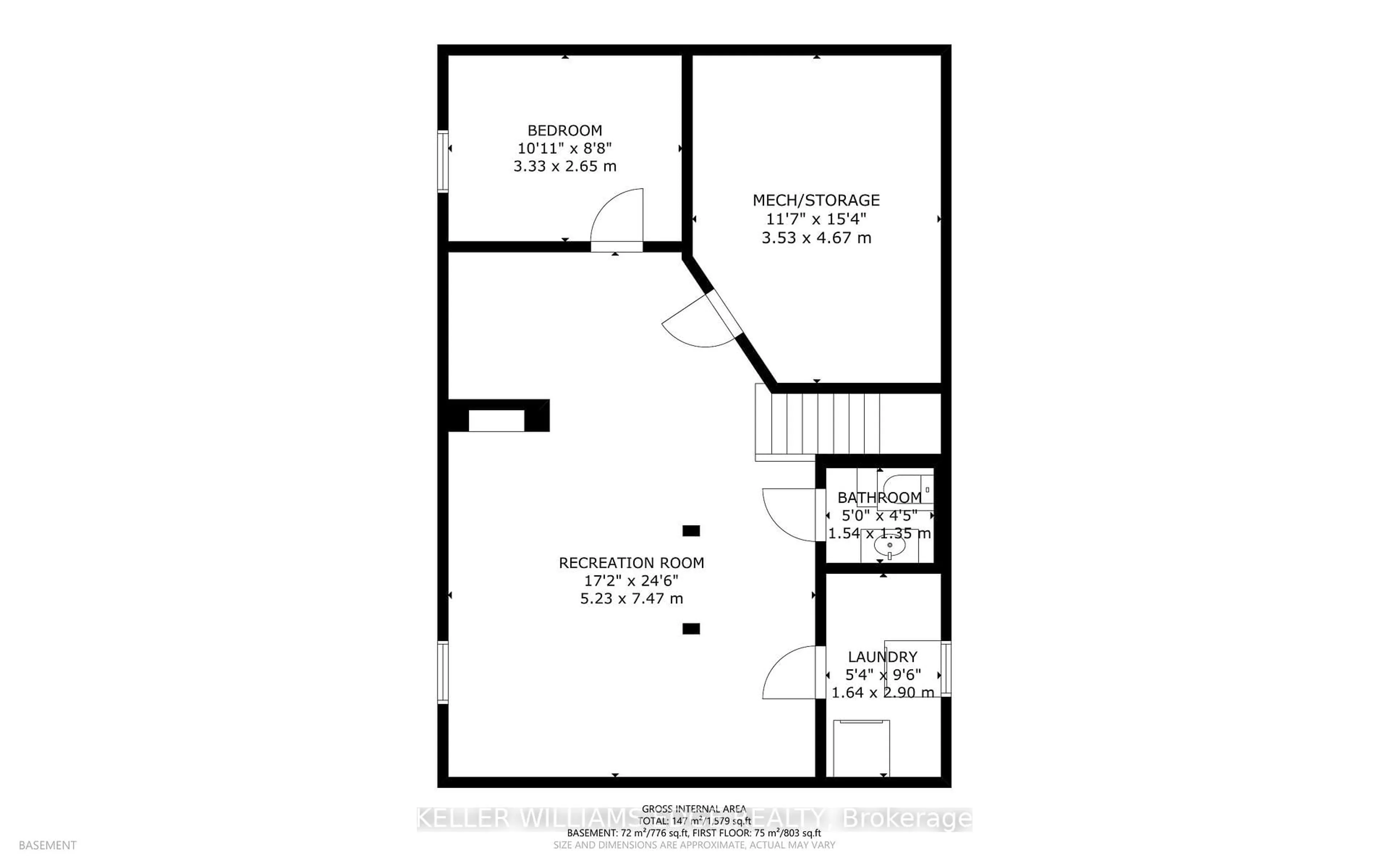 Floor plan for 91 Ninth Ave, Brantford Ontario N3S 1E6