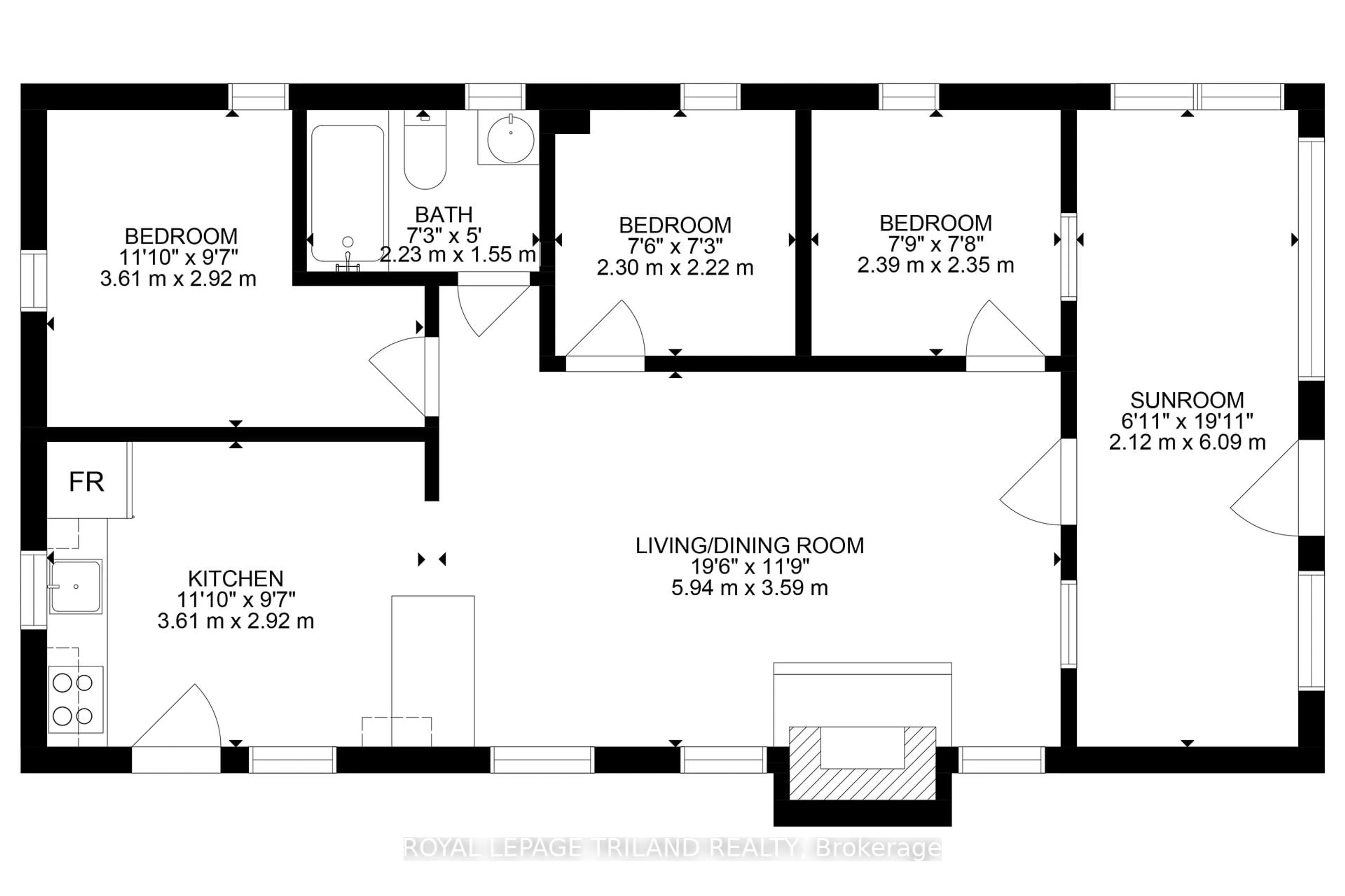 Floor plan for 10264 Beach O Pines Rd, Lambton Shores Ontario N0M 1T0