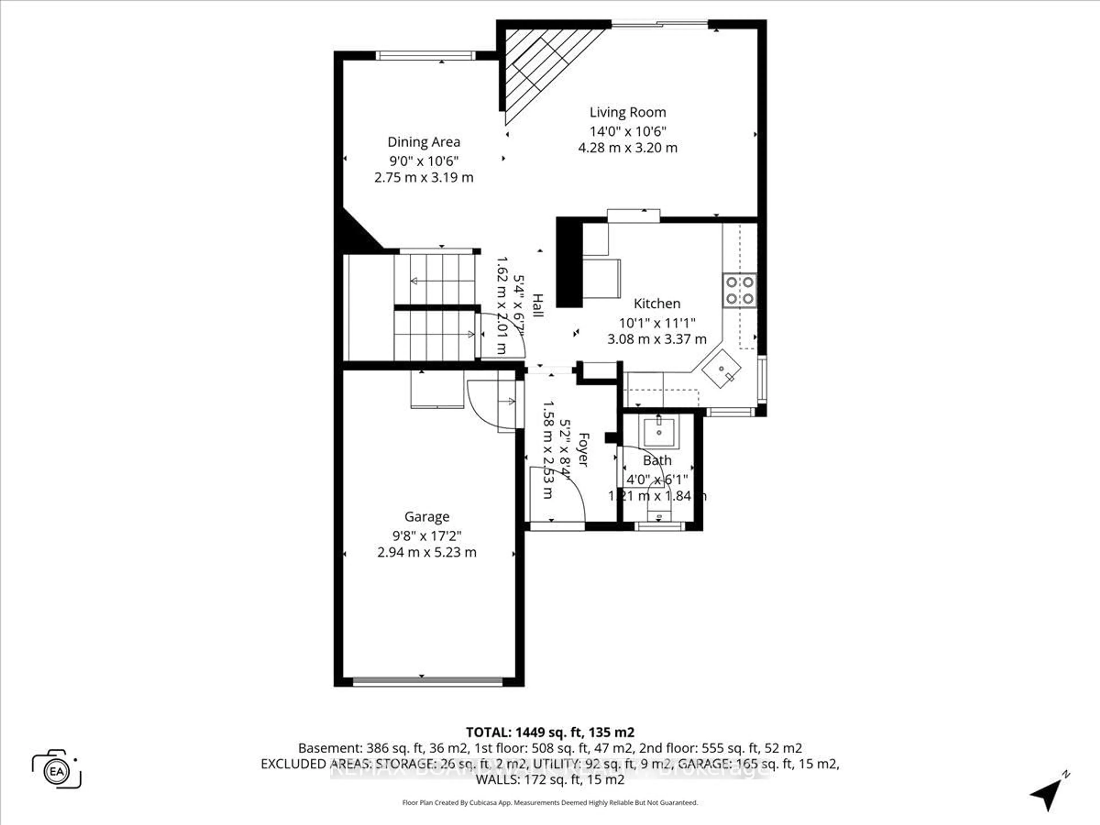 Floor plan for 407 Sanderling Crt, Orleans Ontario K1E 2V5