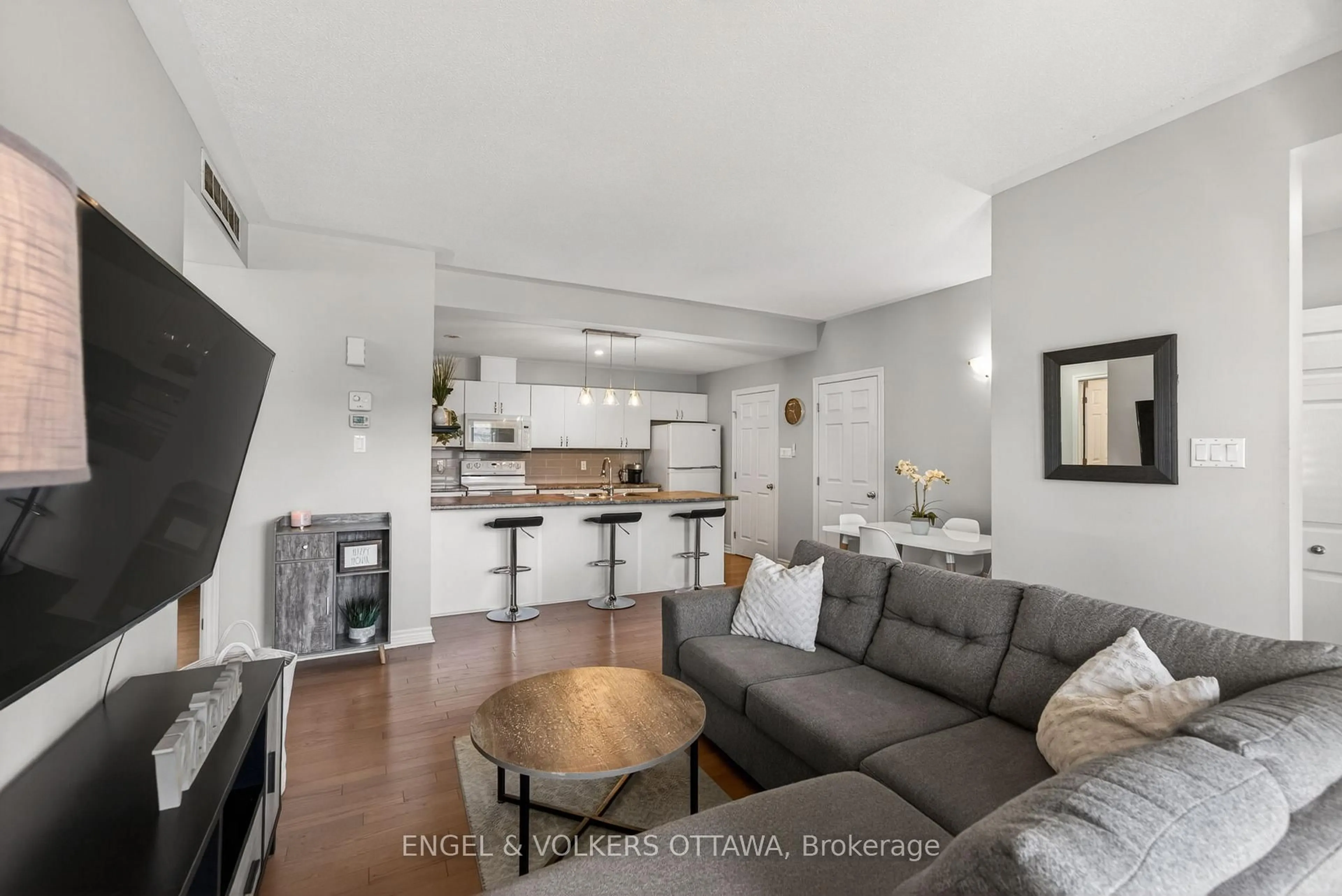 Living room with furniture, unknown for 221 Espresso Private #C, Ottawa Ontario K1T 0K5