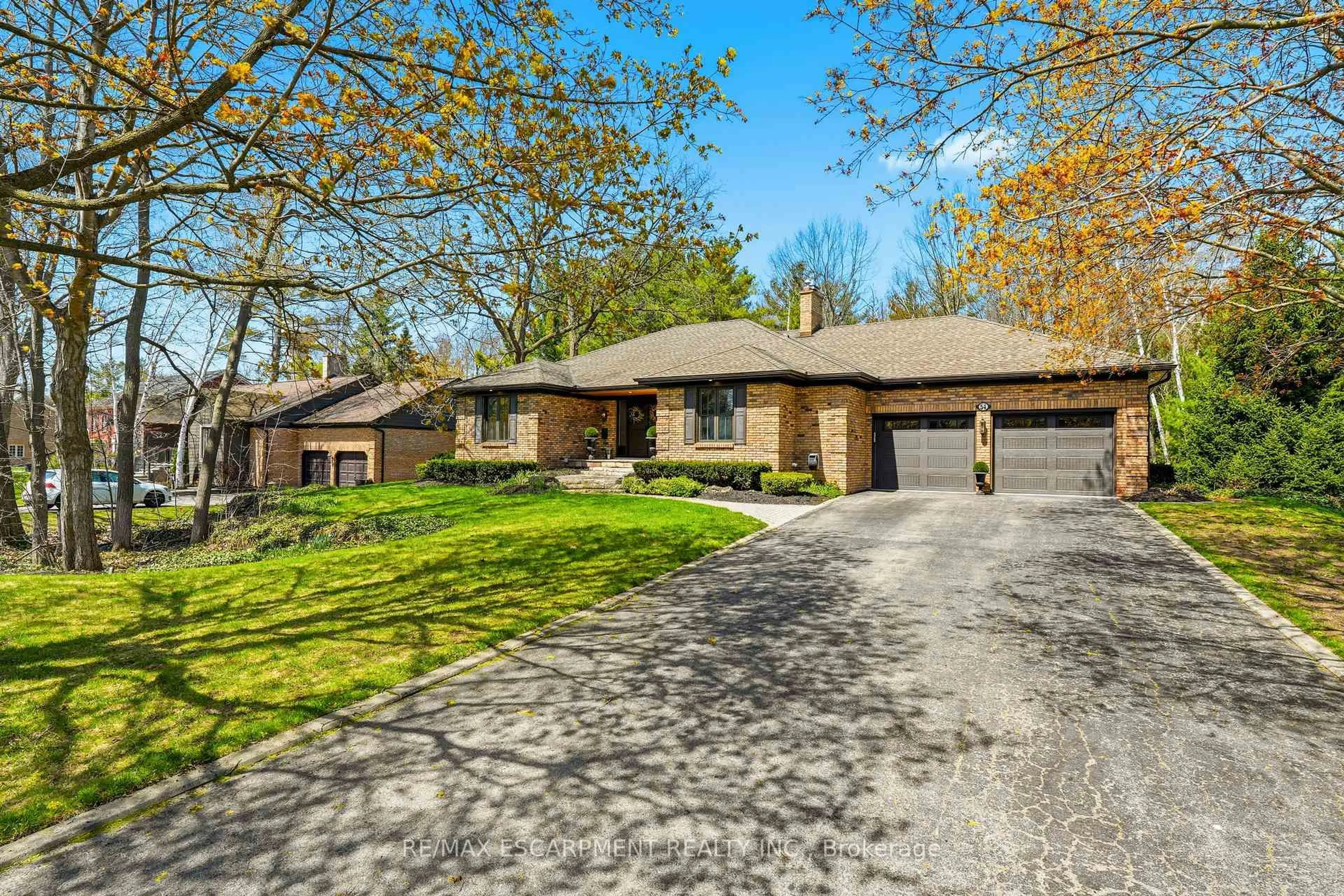Home with brick exterior material, street for 54 Acredale Dr, Hamilton Ontario L0R 1H0