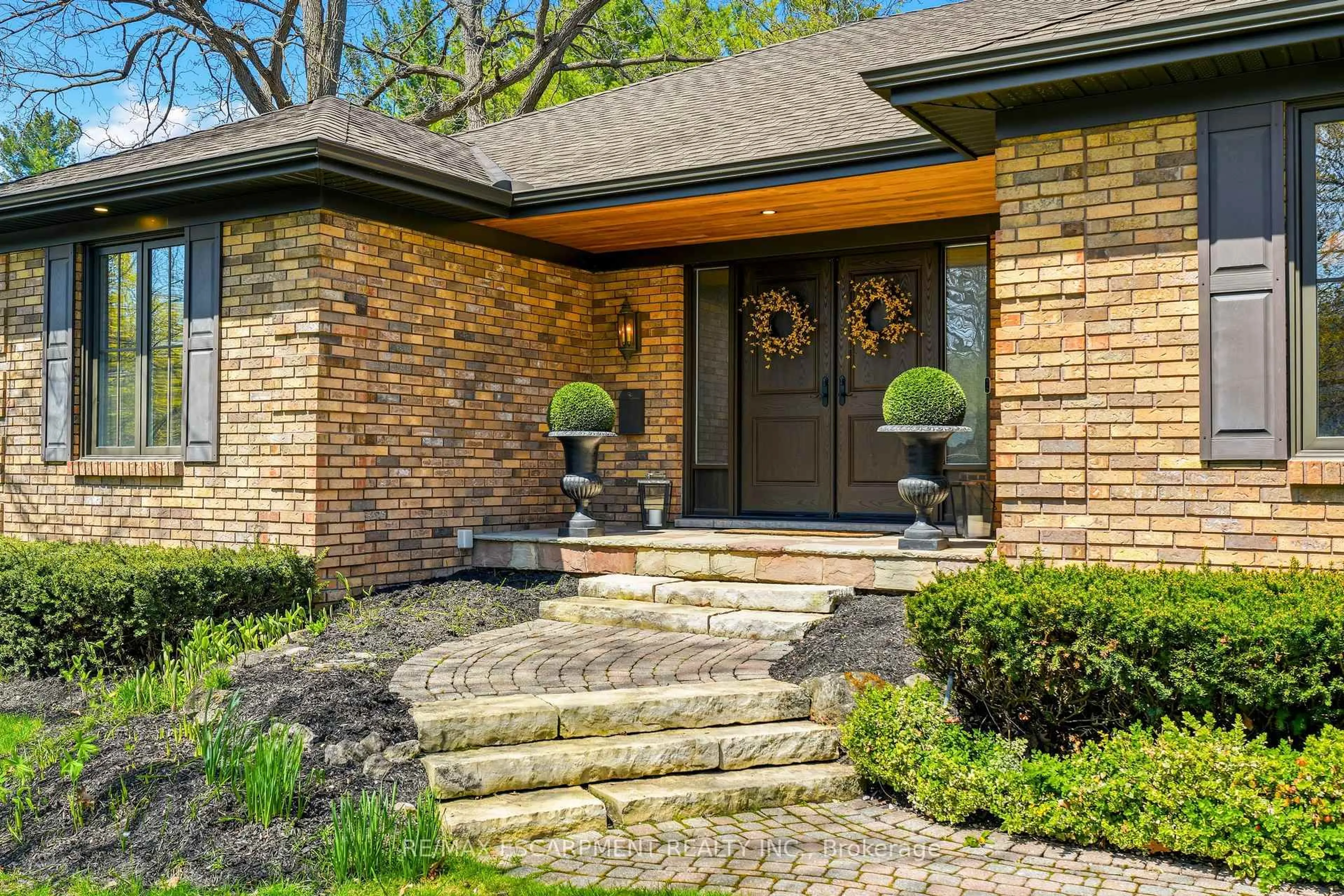 Home with brick exterior material, street for 54 Acredale Dr, Hamilton Ontario L0R 1H0