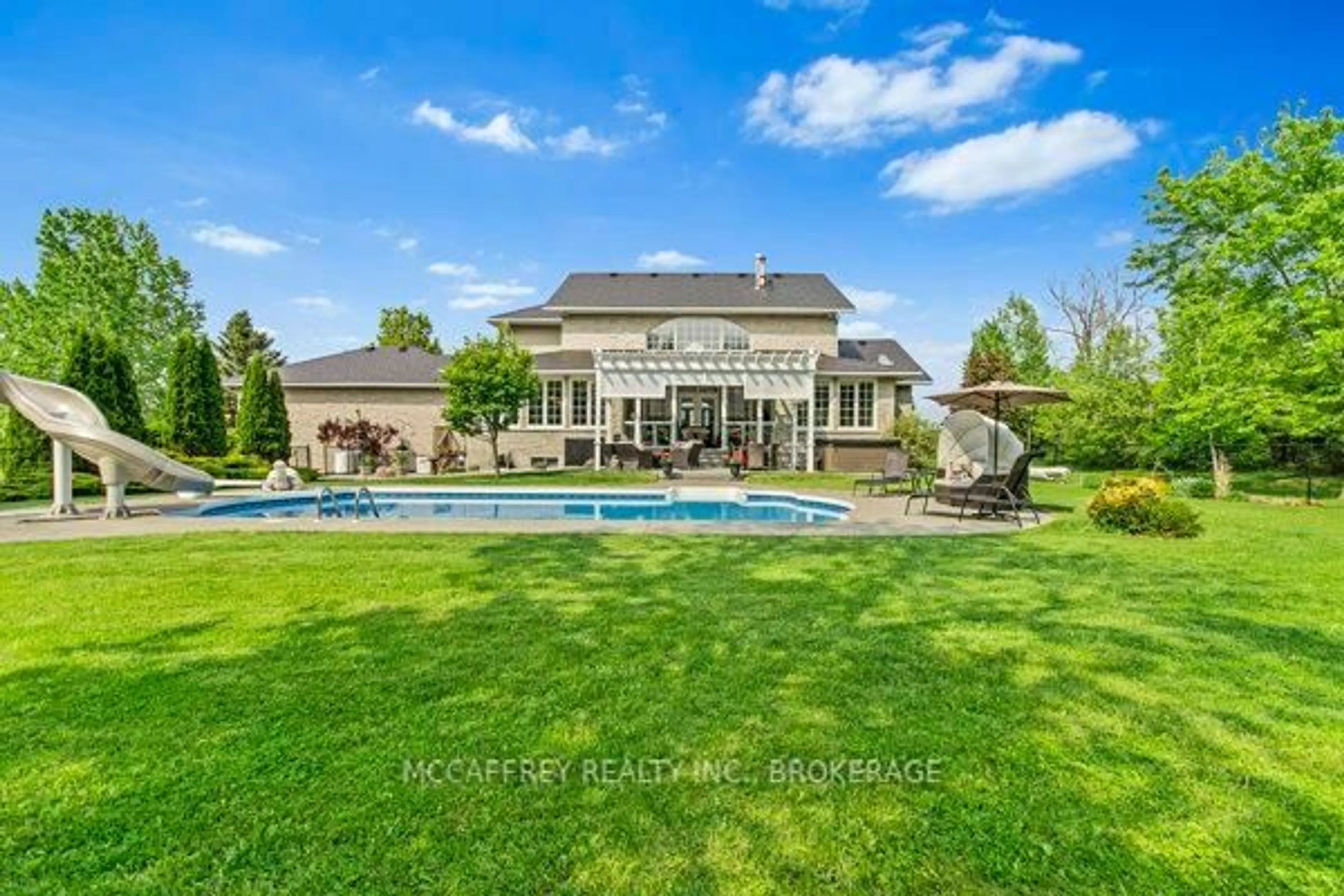 A pic from outside/outdoor area/front of a property/back of a property/a pic from drone, water/lake/river/ocean view for 888 CR 8, Napanee Ontario K7R 3K6