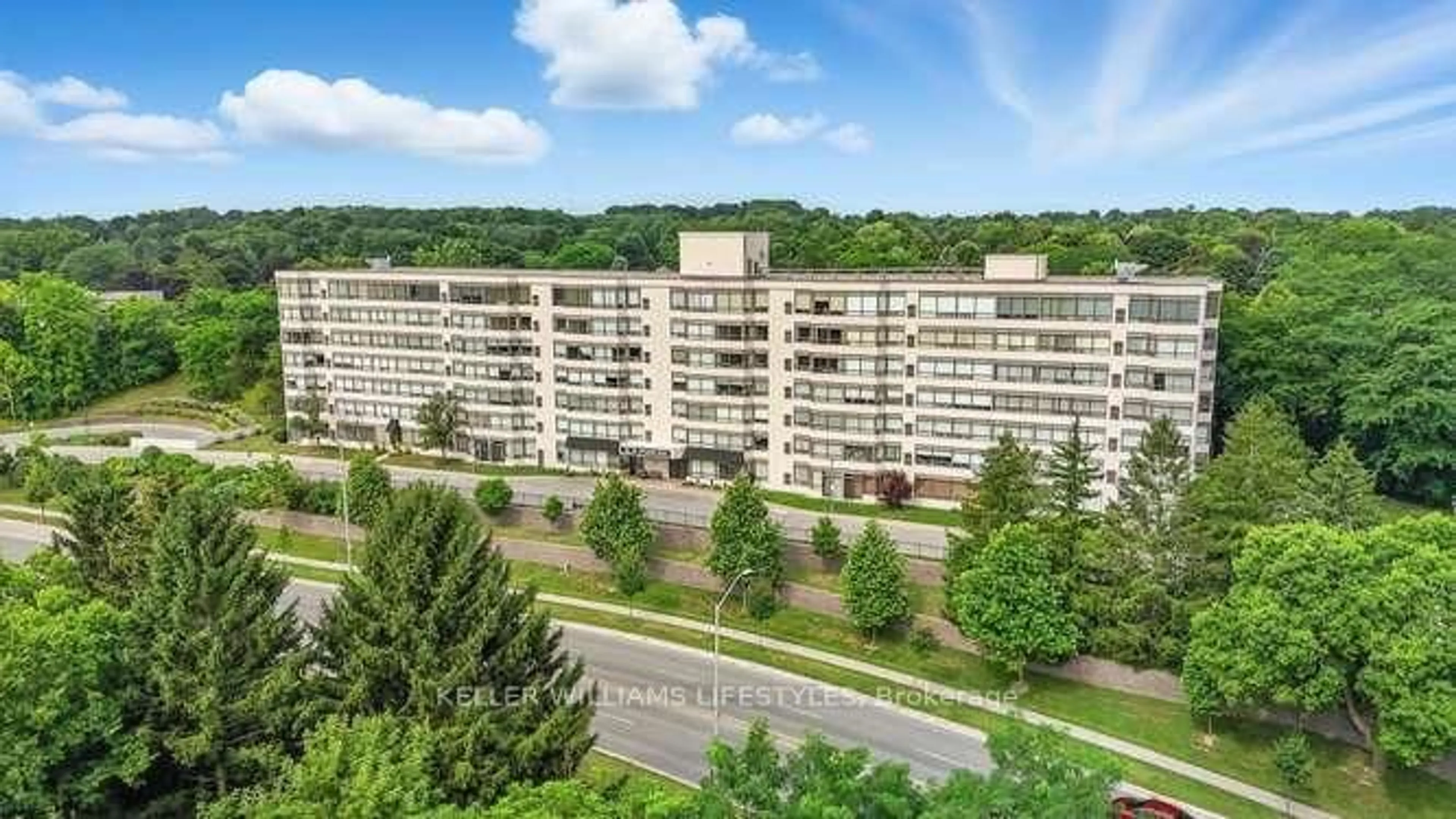 A pic from outside/outdoor area/front of a property/back of a property/a pic from drone, unknown for 521 Riverside Dr #602, London North Ontario N6H 5E2