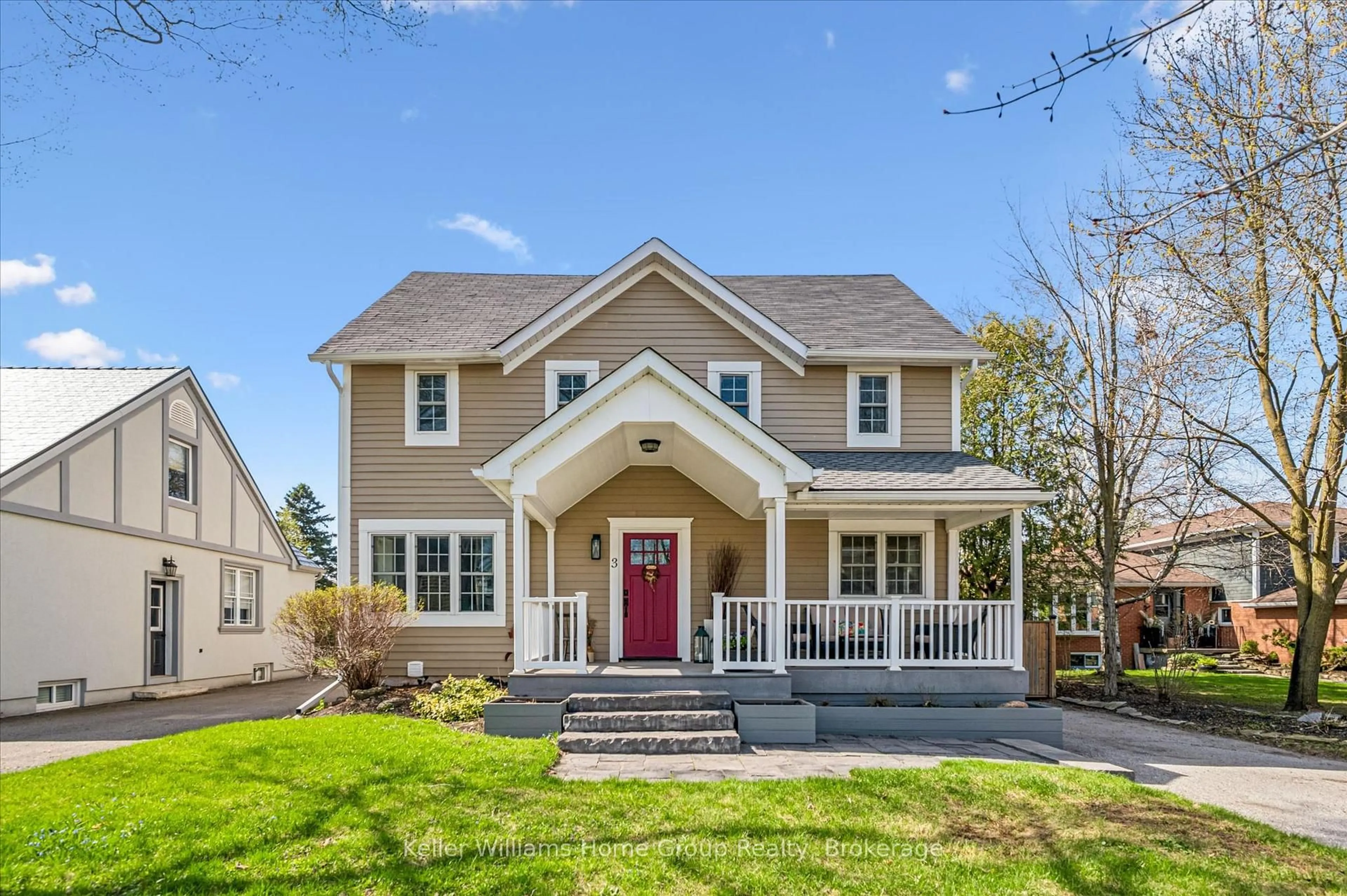 Home with vinyl exterior material, street for 3 Dundas St, Erin Ontario N0B 1T0