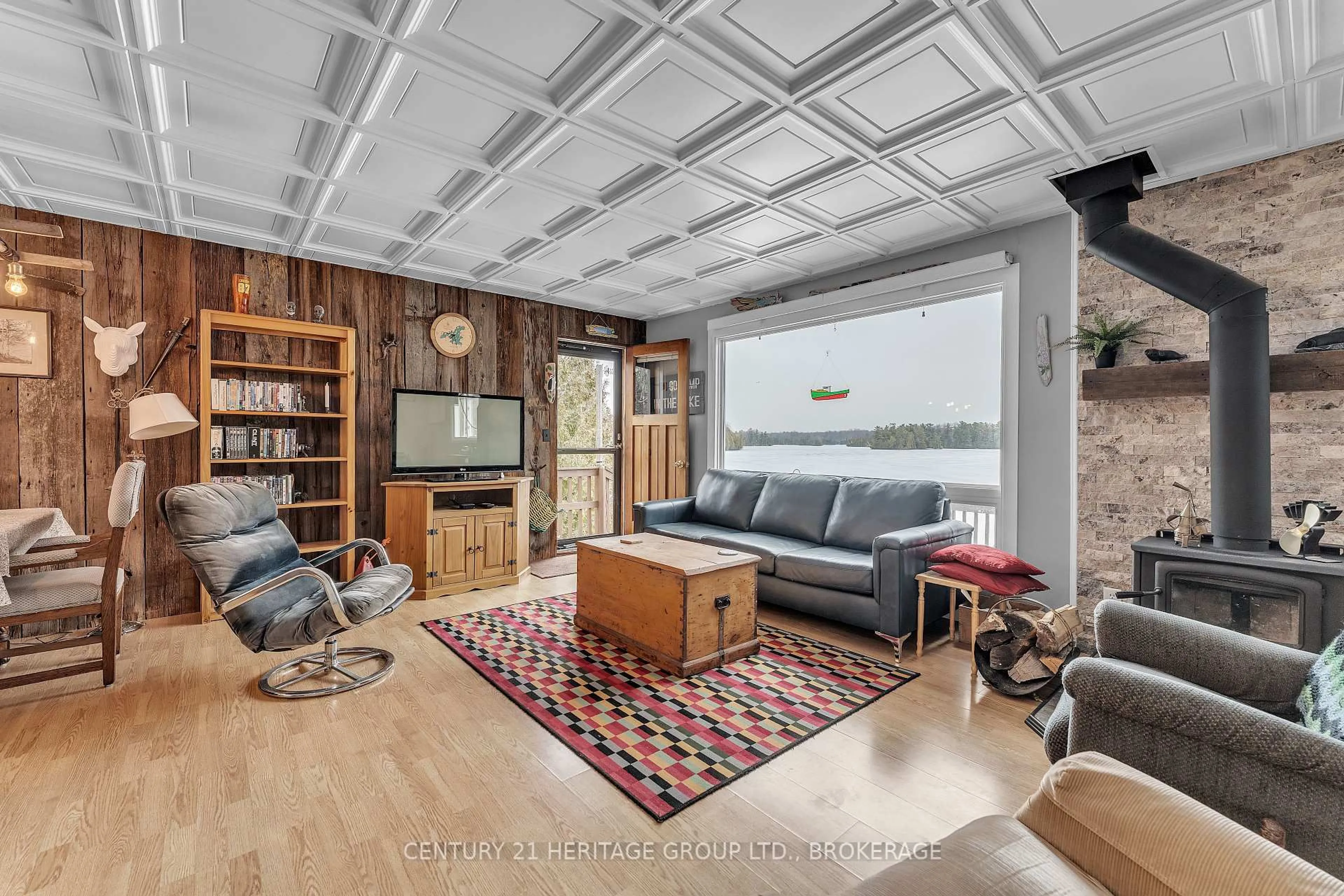 Living room with furniture, cement floor for 245 Taggart Lane, Rideau Lakes Ontario K0G 1X0