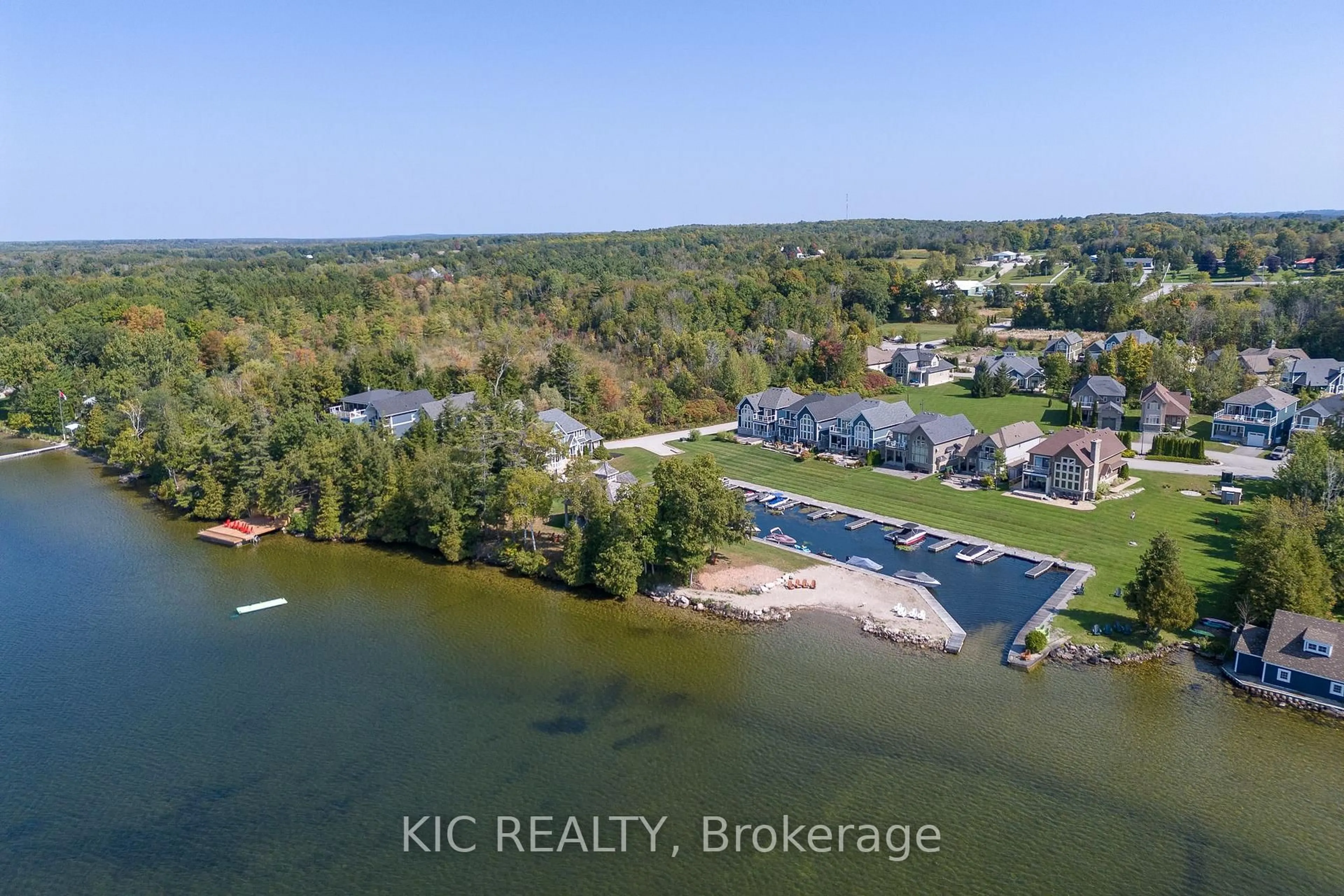 A pic from outside/outdoor area/front of a property/back of a property/a pic from drone, water/lake/river/ocean view for 41 Rosedale Trail Tr, Kawartha Lakes Ontario K0M 1N0
