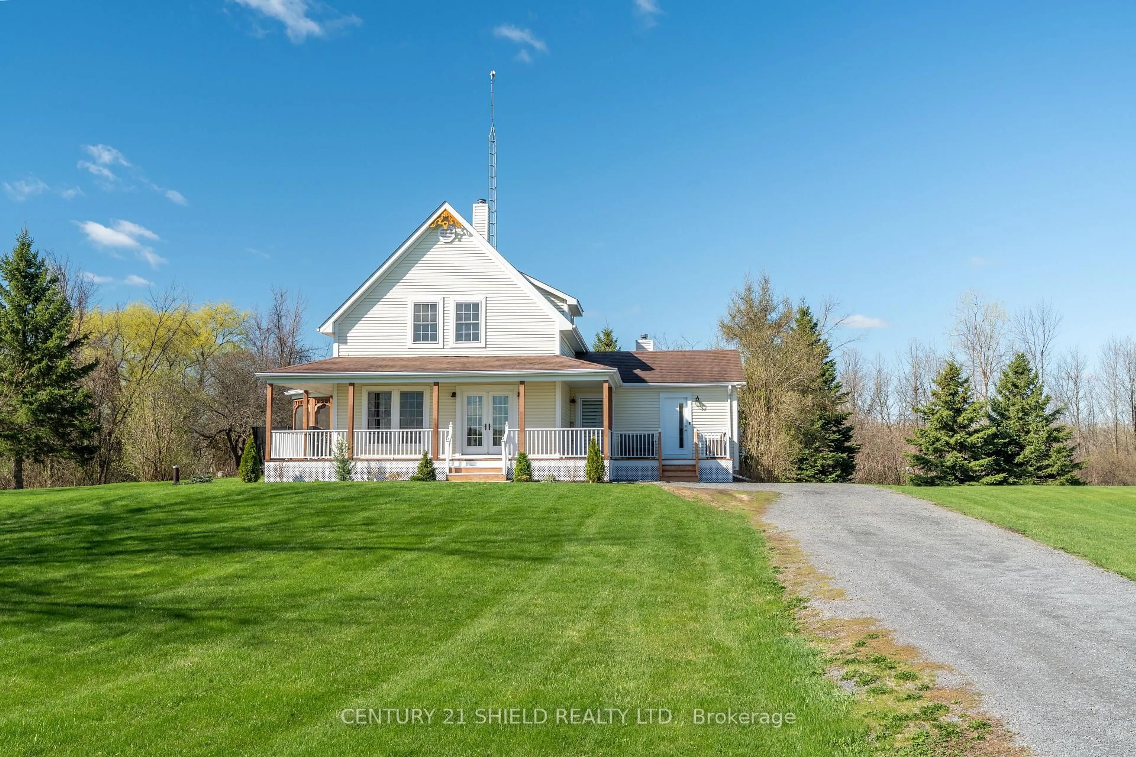 A pic from outside/outdoor area/front of a property/back of a property/a pic from drone, street for 6118 Kraft Rd, South Glengarry Ontario K0C 2E0