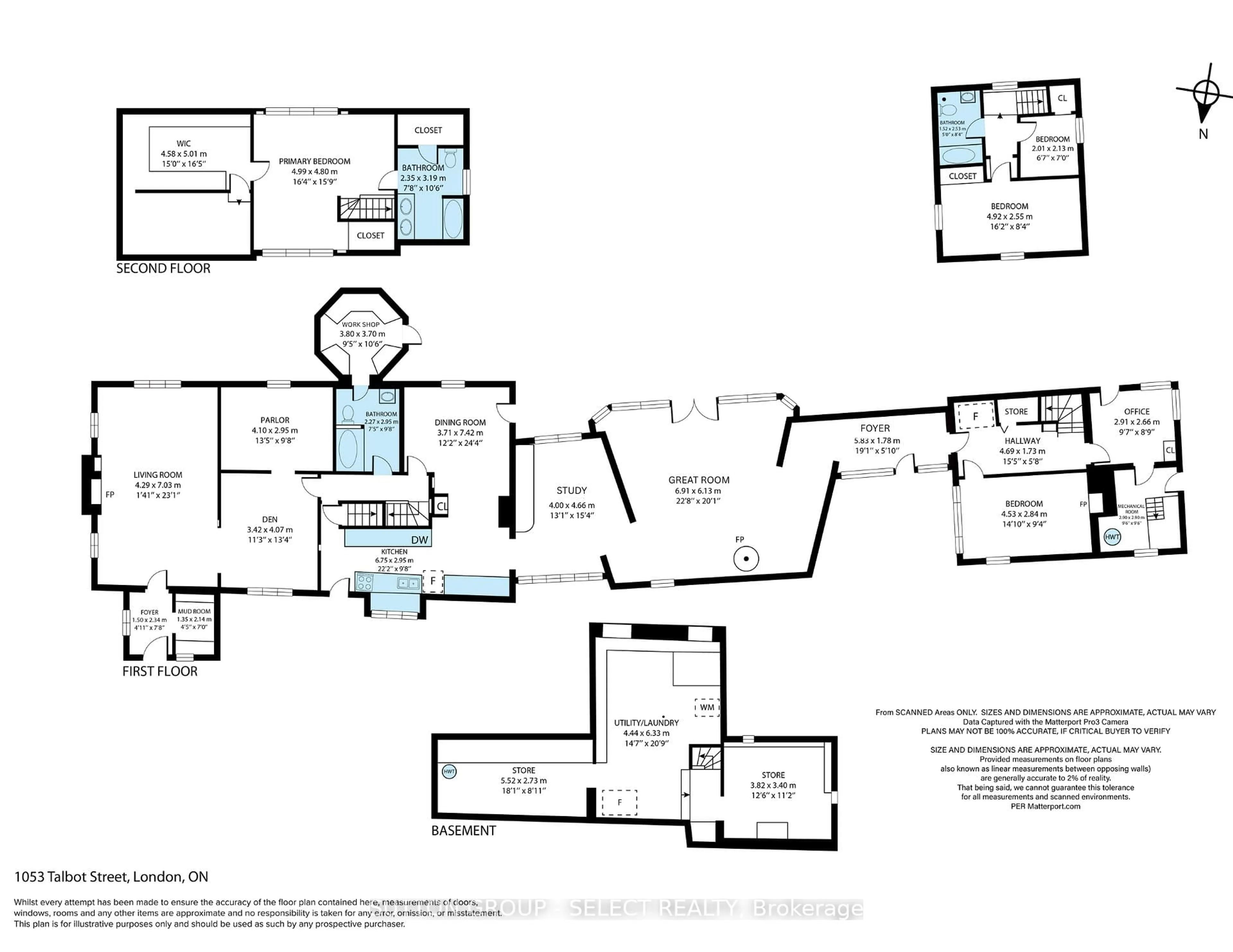 Floor plan for 1053 Talbot St, London East Ontario N6A 2V9