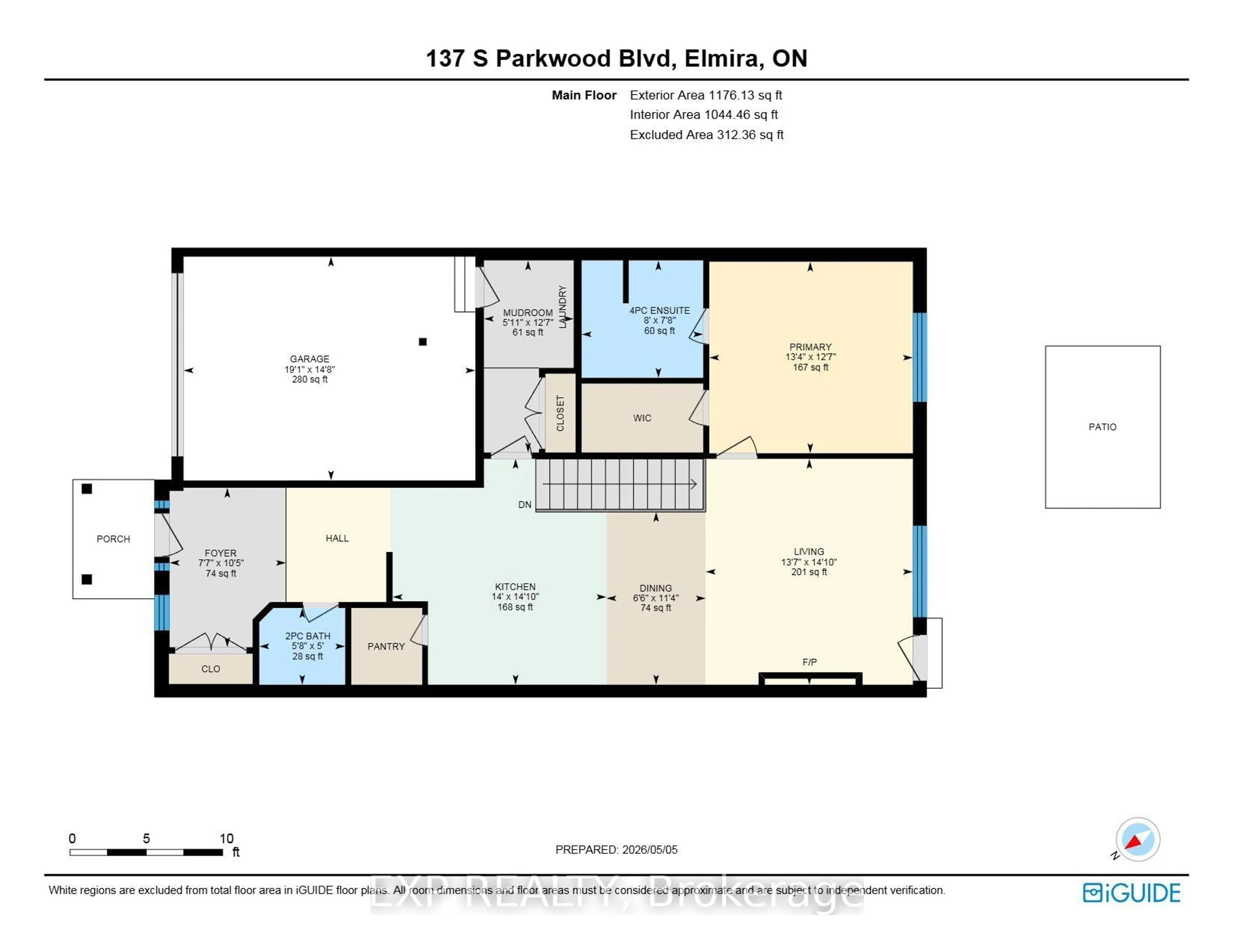 Floor plan for 137 South Parkwood Blvd, Woolwich Ontario N3B 0E6