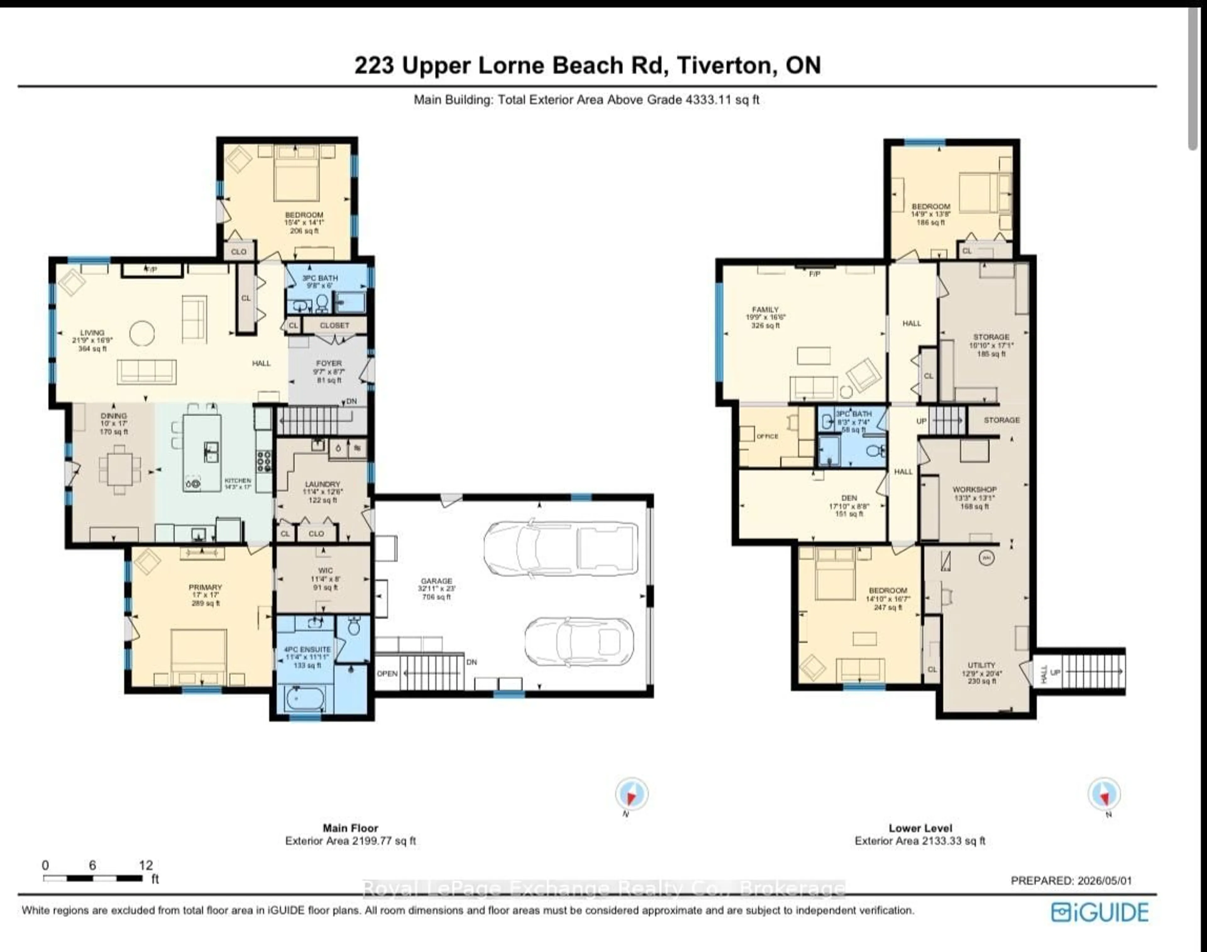 Floor plan for 223 Upper Lorne Beach Rd, Kincardine Ontario N0G 2T0