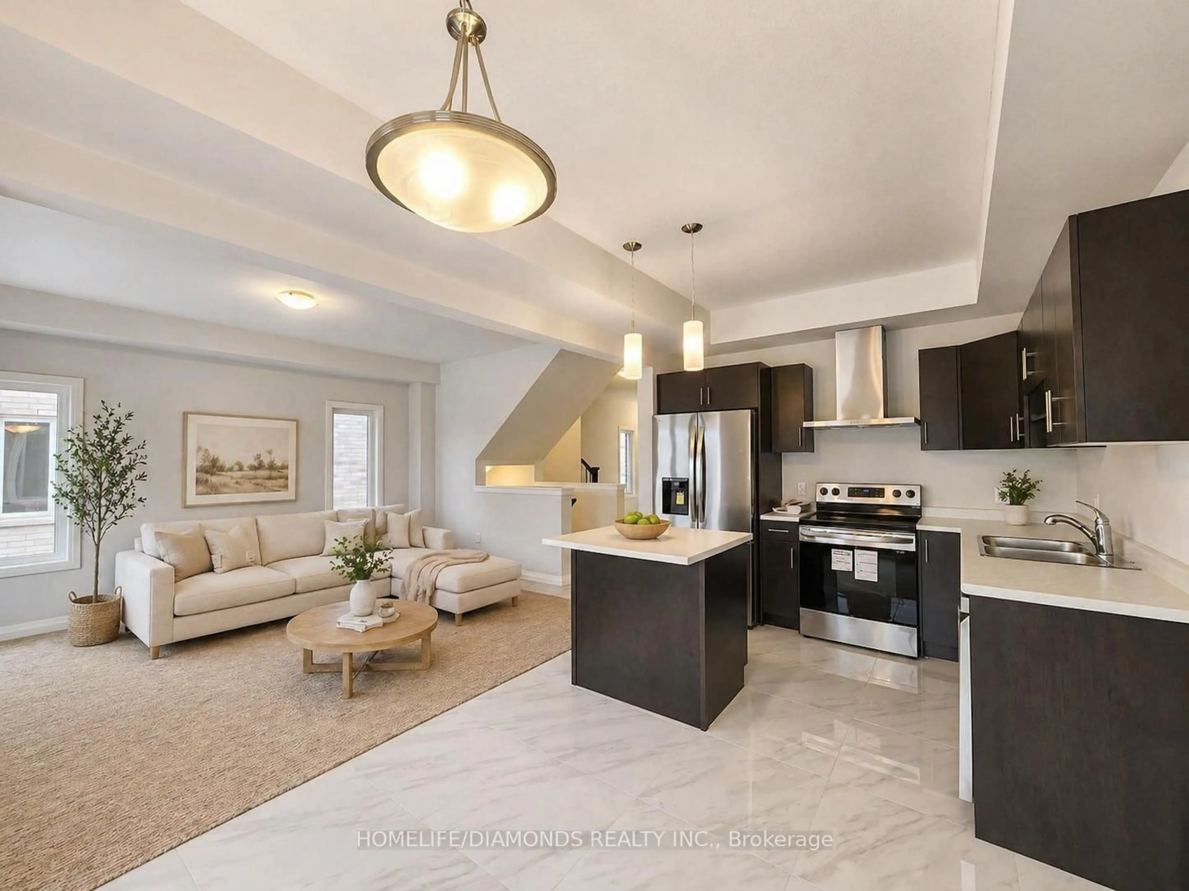 Open concept kitchen, ceramic/tile floor for 95 BUR OAK Dr, Thorold Ontario L2V 0L8