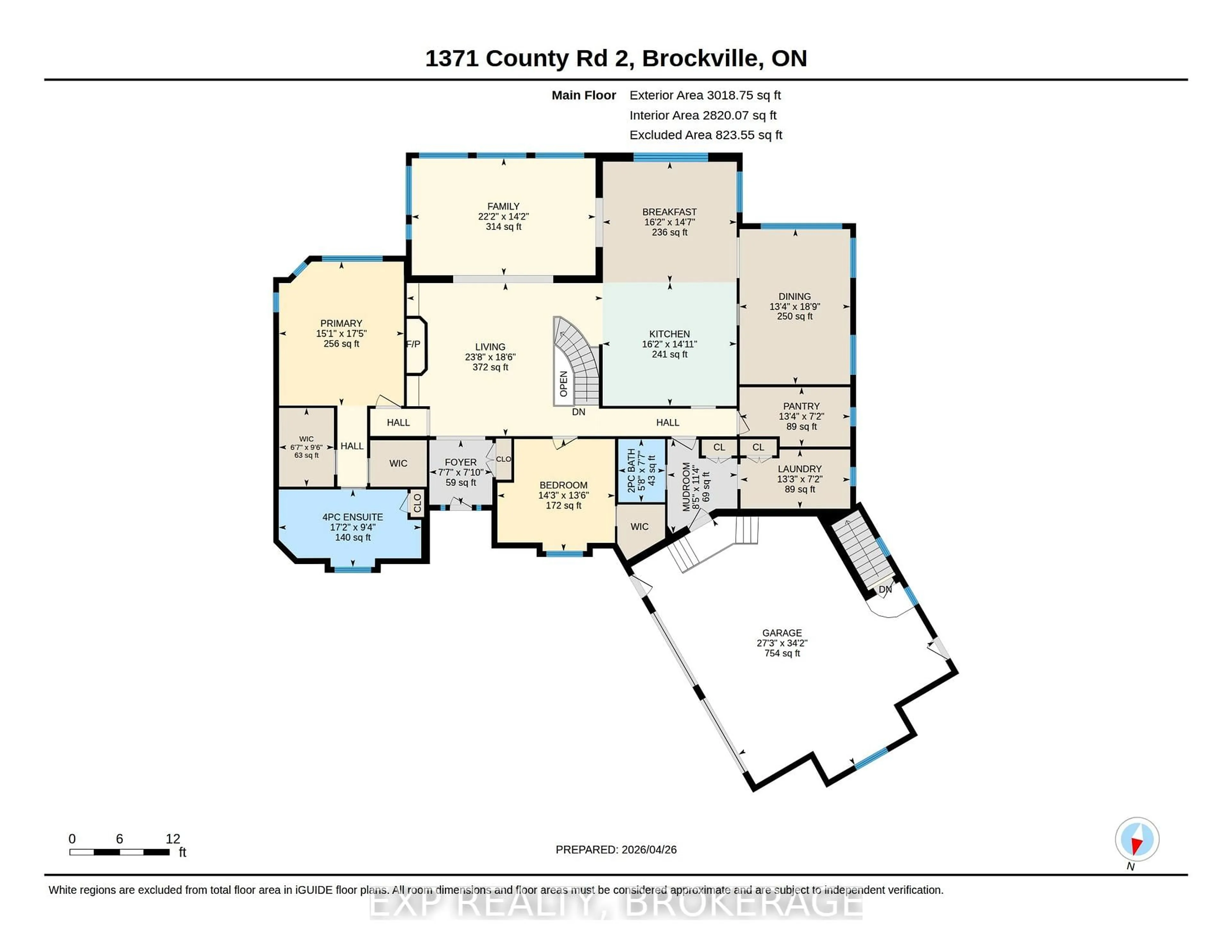 Floor plan for 1371A COUNTY 2 Rd, Augusta Ontario K0E 1T0