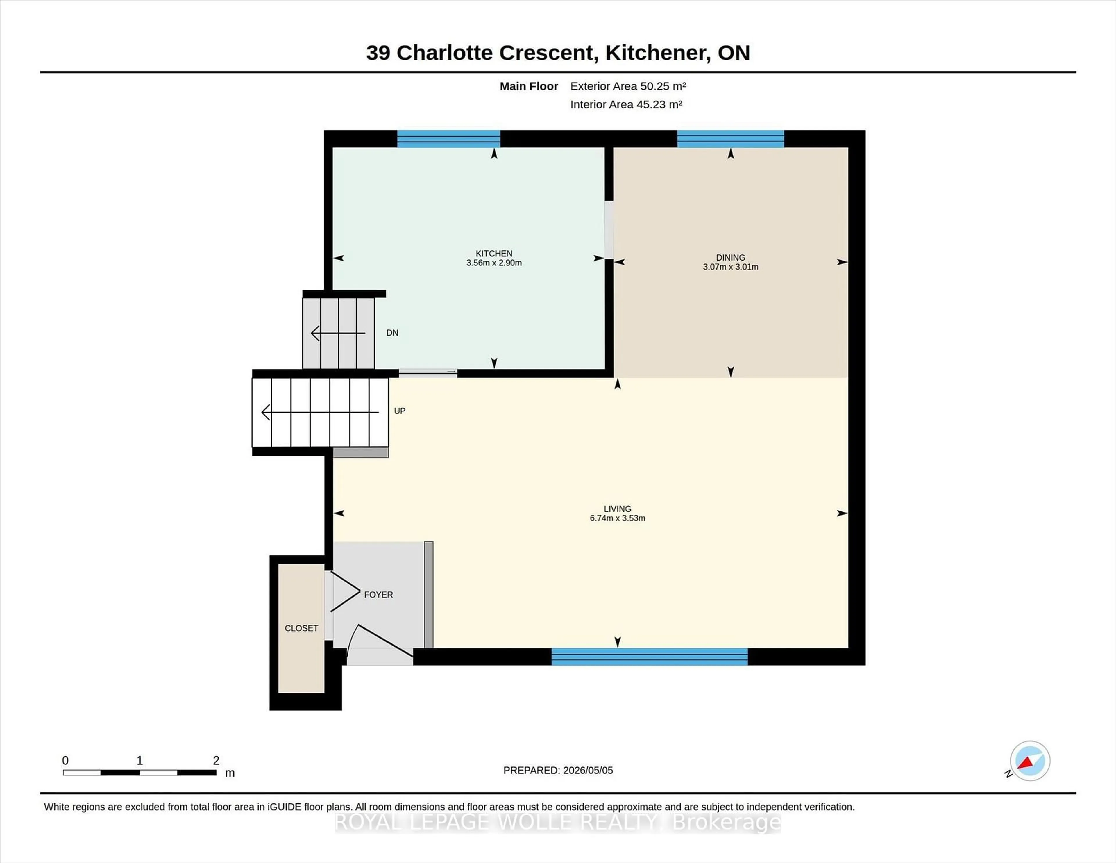 Floor plan for 39 Charlotte Cres, Kitchener Ontario N2B 2K2