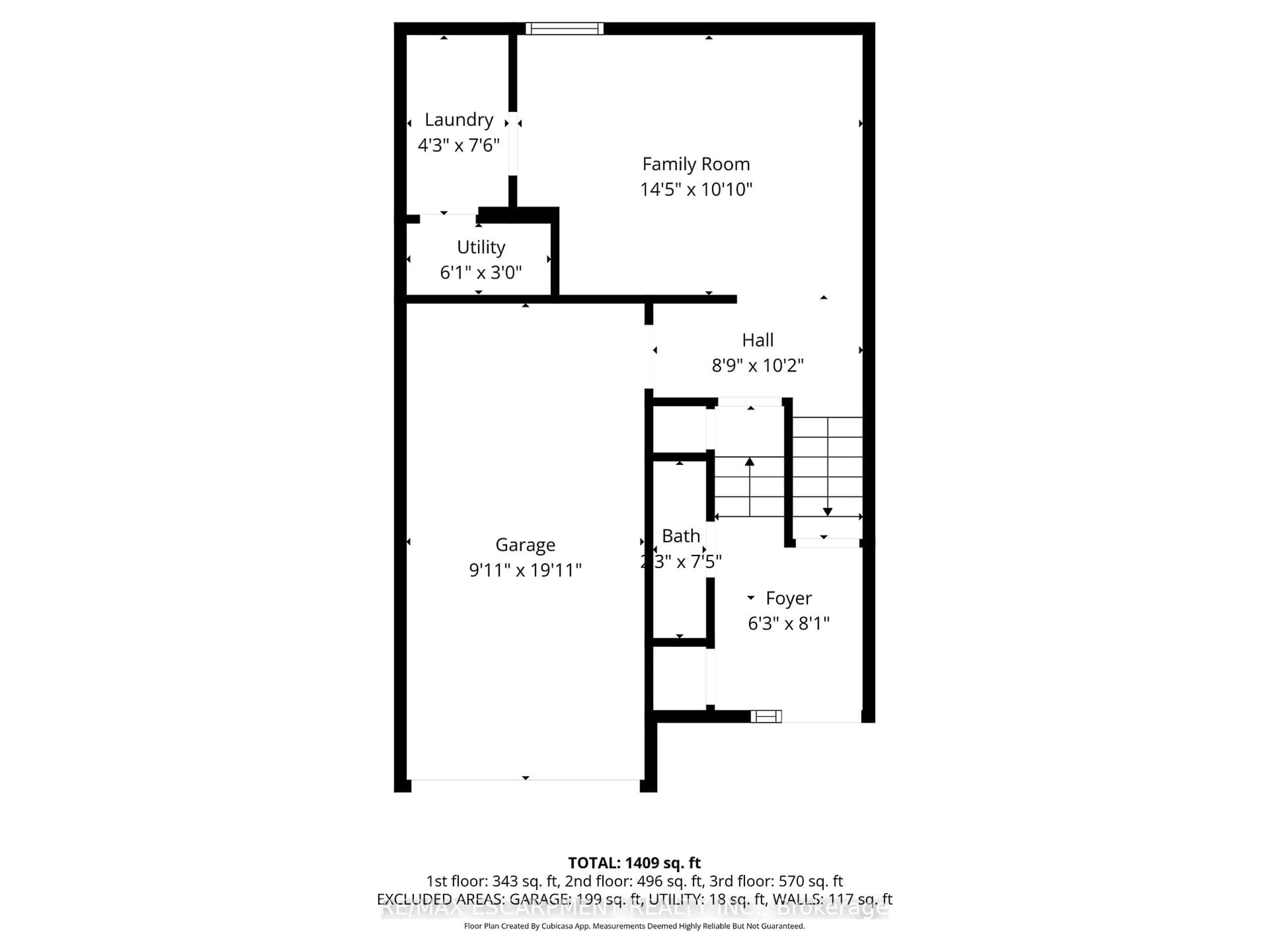 Floor plan for 61 ALBRIGHT Rd #61, Hamilton Ontario L9K 6H5