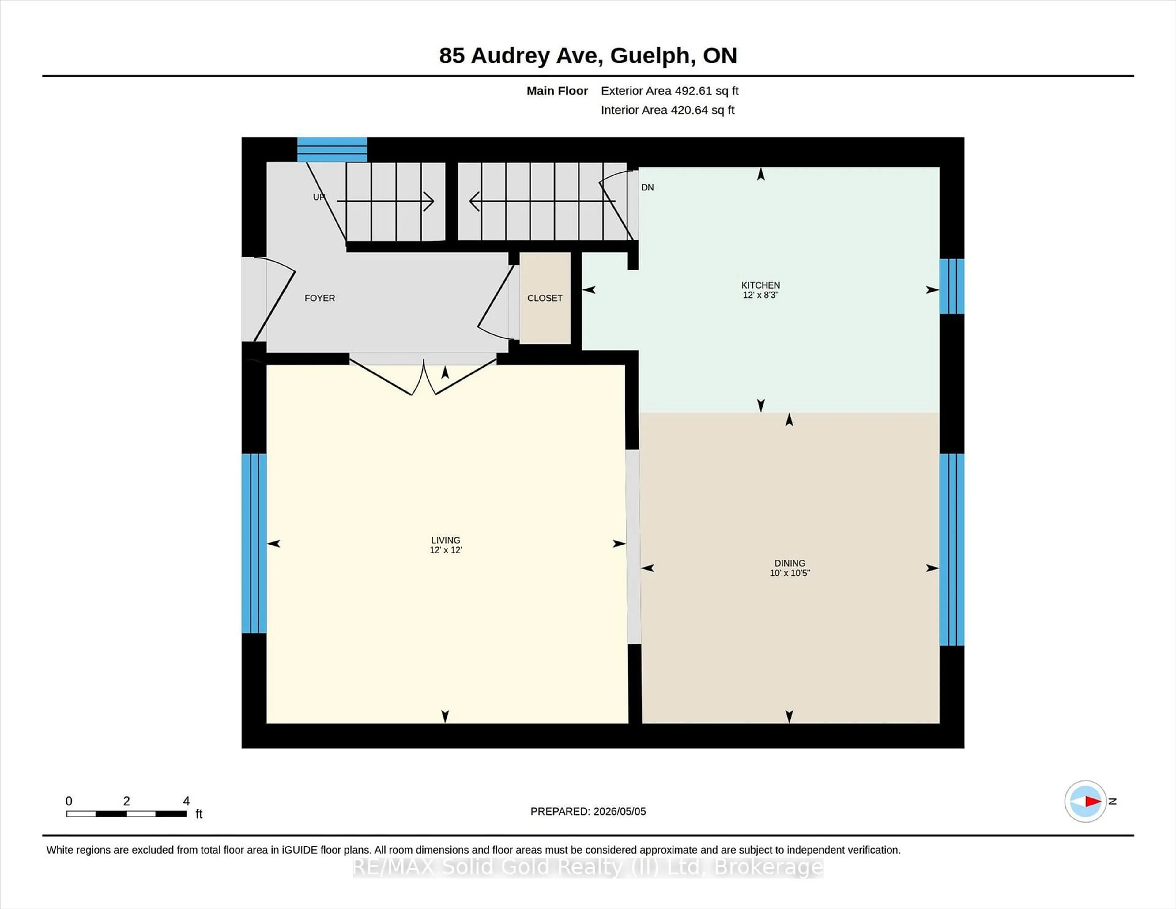Floor plan for 85 Audrey Ave, Guelph Ontario N1E 5Y1