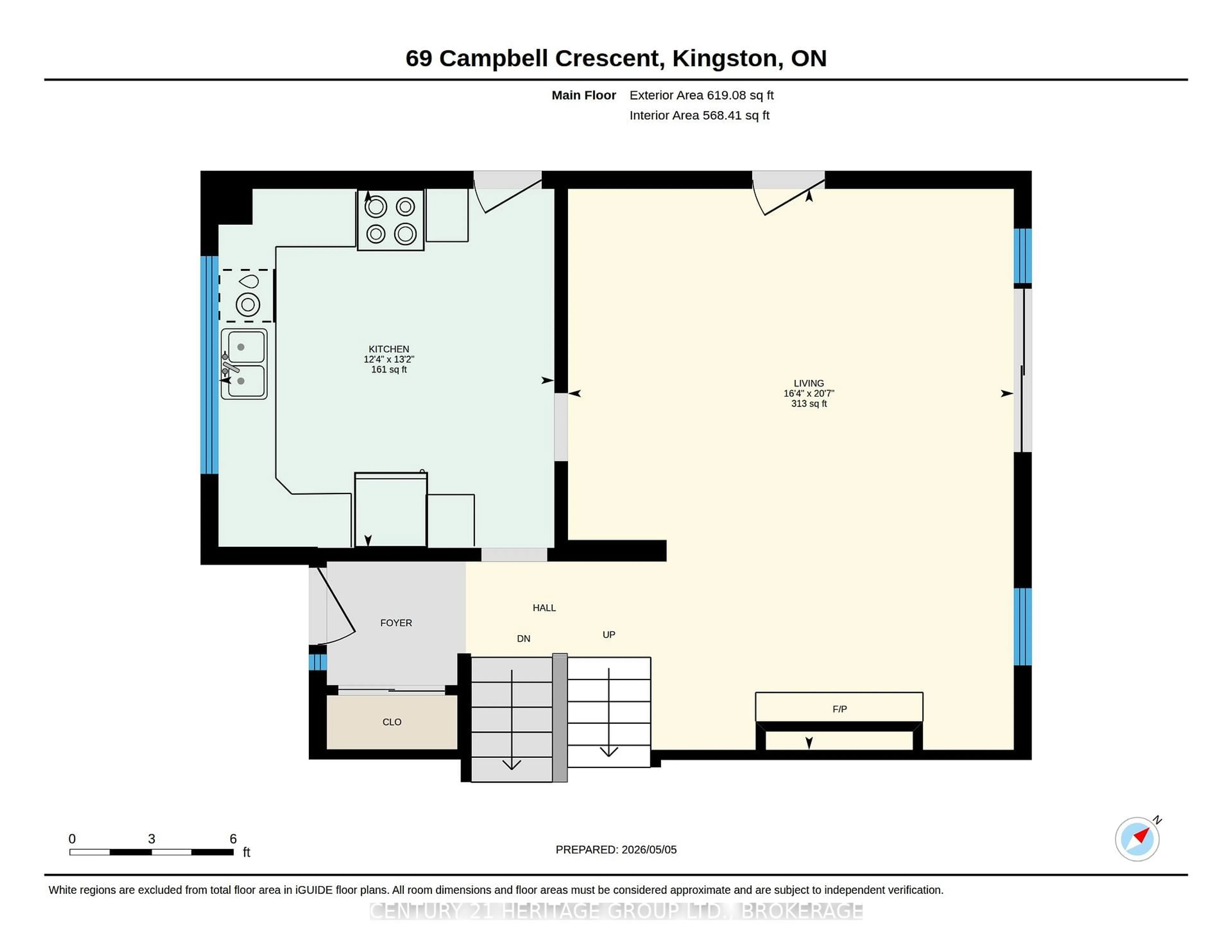 Floor plan for 69 Campbell Cres, Kingston Ontario K7M 1Z6