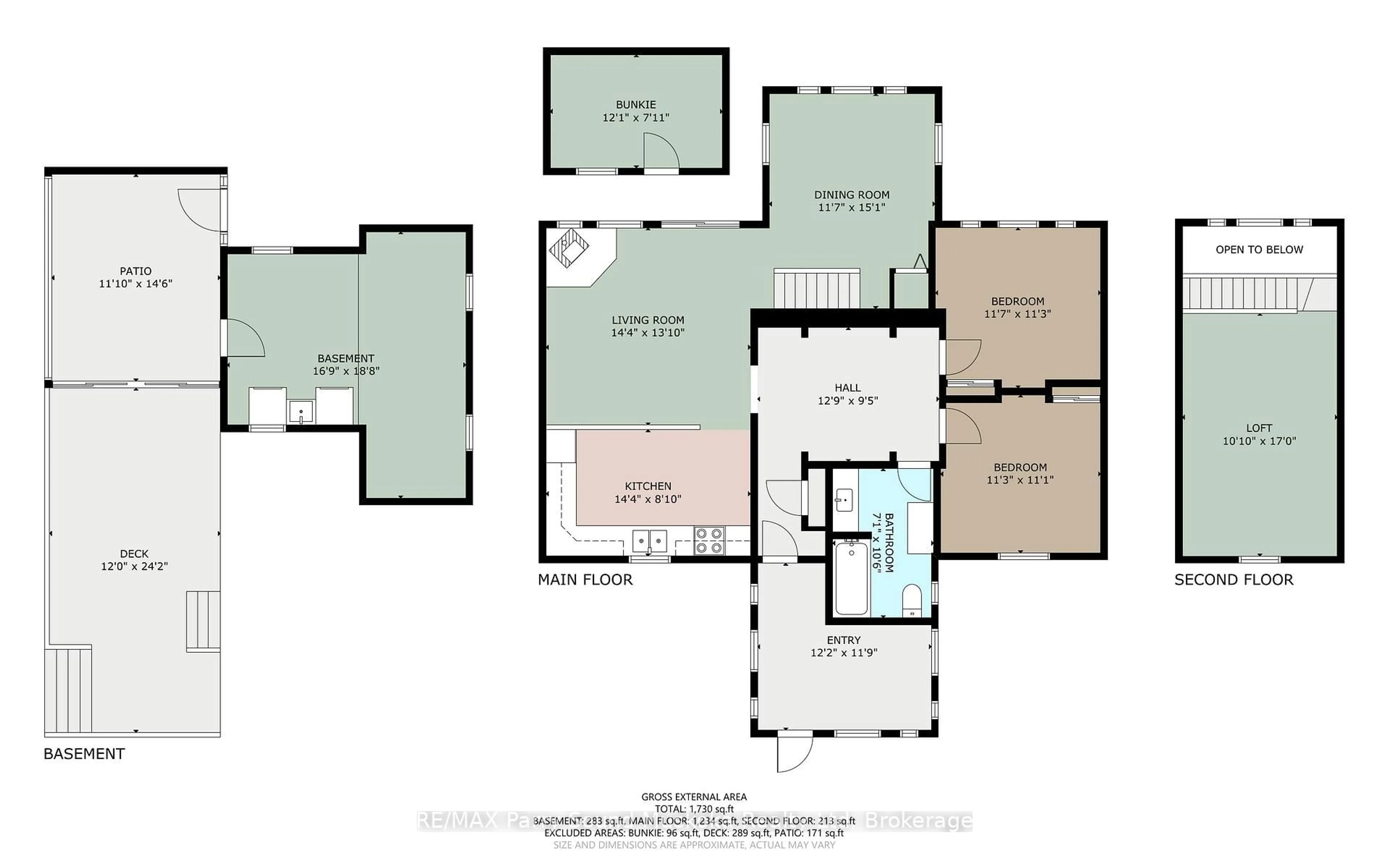 Floor plan for 58 Rockcliffe Dr, Carling Ontario P0G 1G0