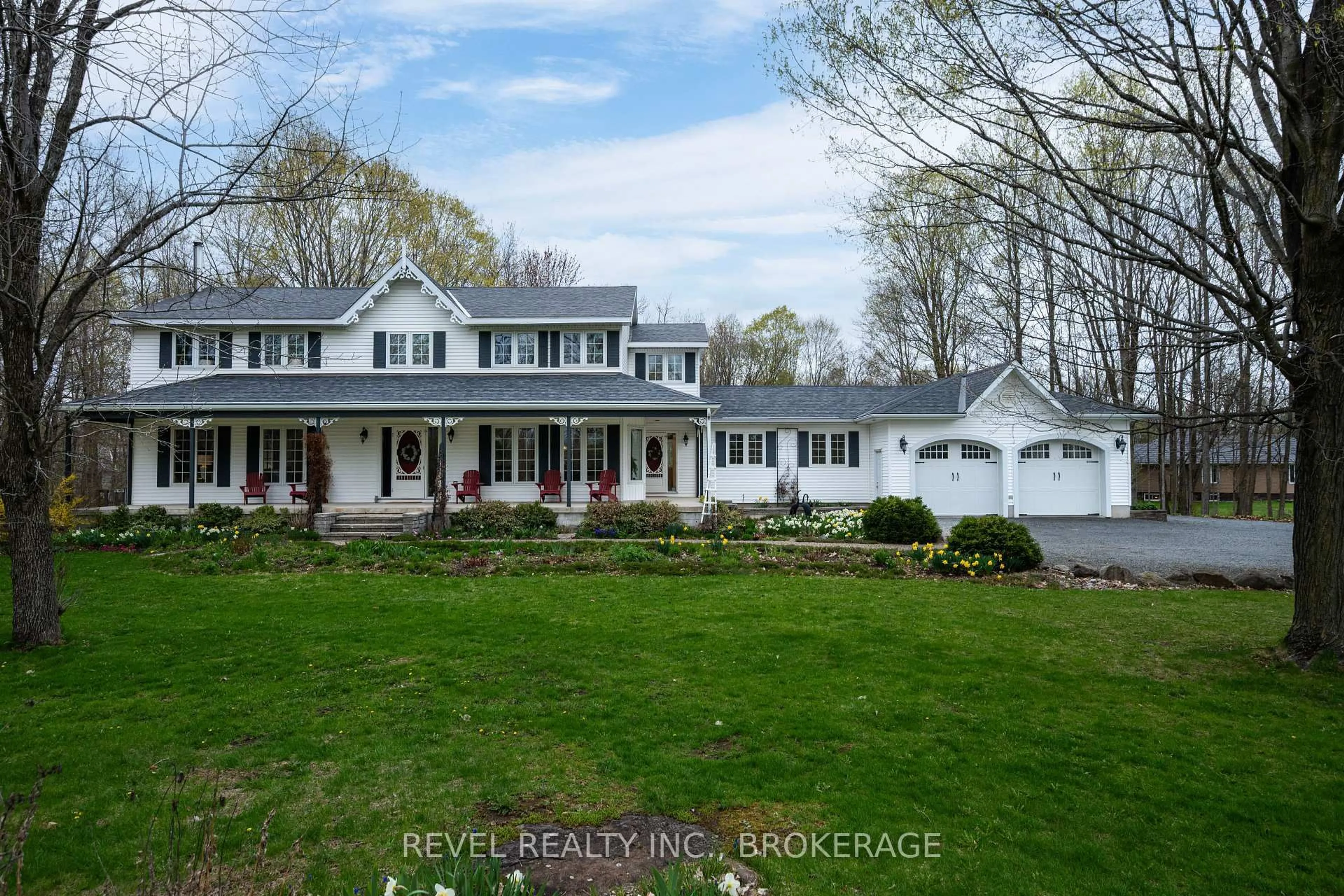 A pic from outside/outdoor area/front of a property/back of a property/a pic from drone, water/lake/river/ocean view for 1766 Hitchcock Dr, Inverary Ontario K0H 1X0
