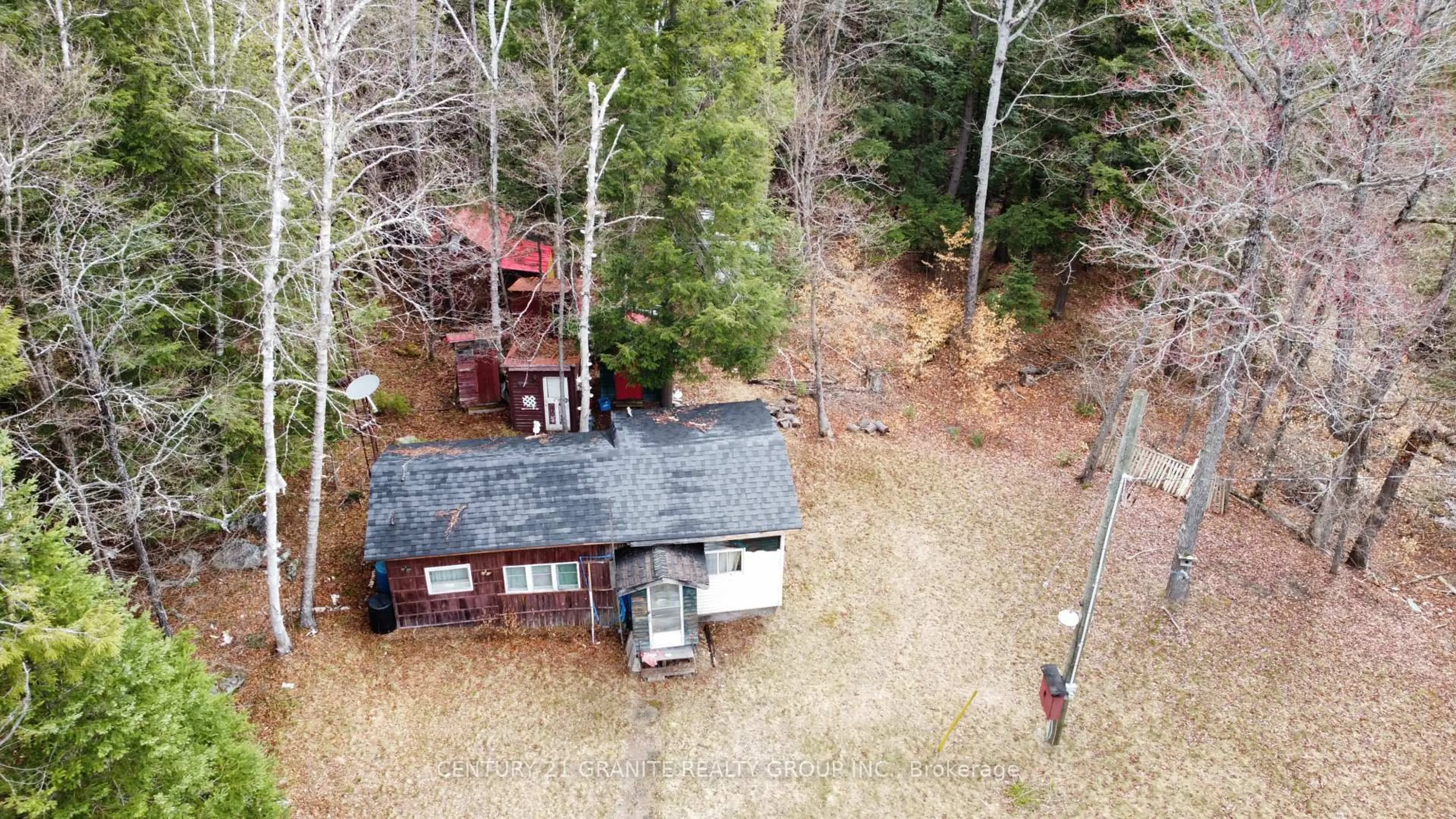 A pic from outside/outdoor area/front of a property/back of a property/a pic from drone, unknown for 508 Schutt Rd, Palmer Rapids Ontario K0J 2E0