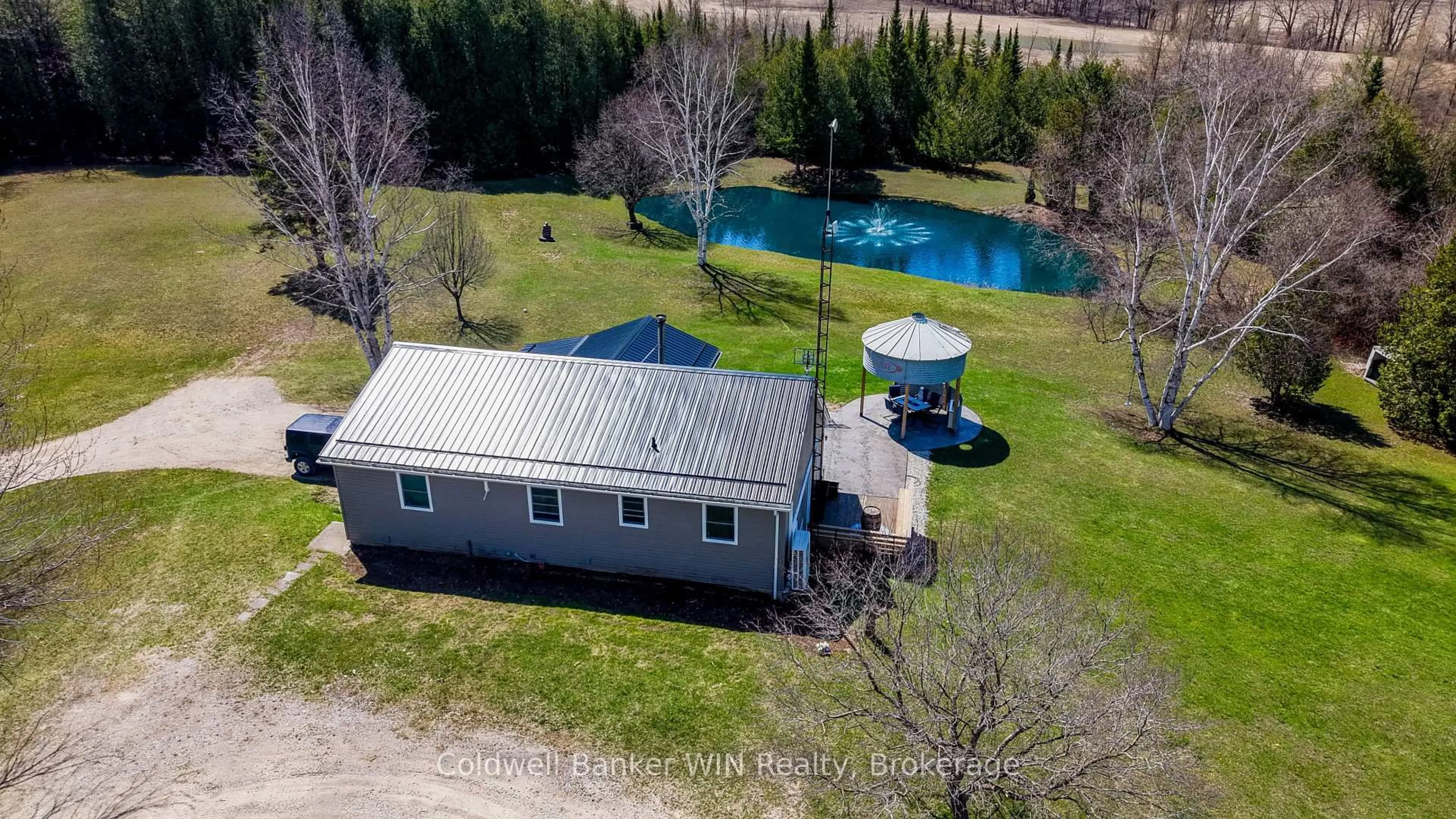 A pic from outside/outdoor area/front of a property/back of a property/a pic from drone, water/lake/river/ocean view for 471568 Southgate Sideroad 47, Southgate Ontario N0G 2L0
