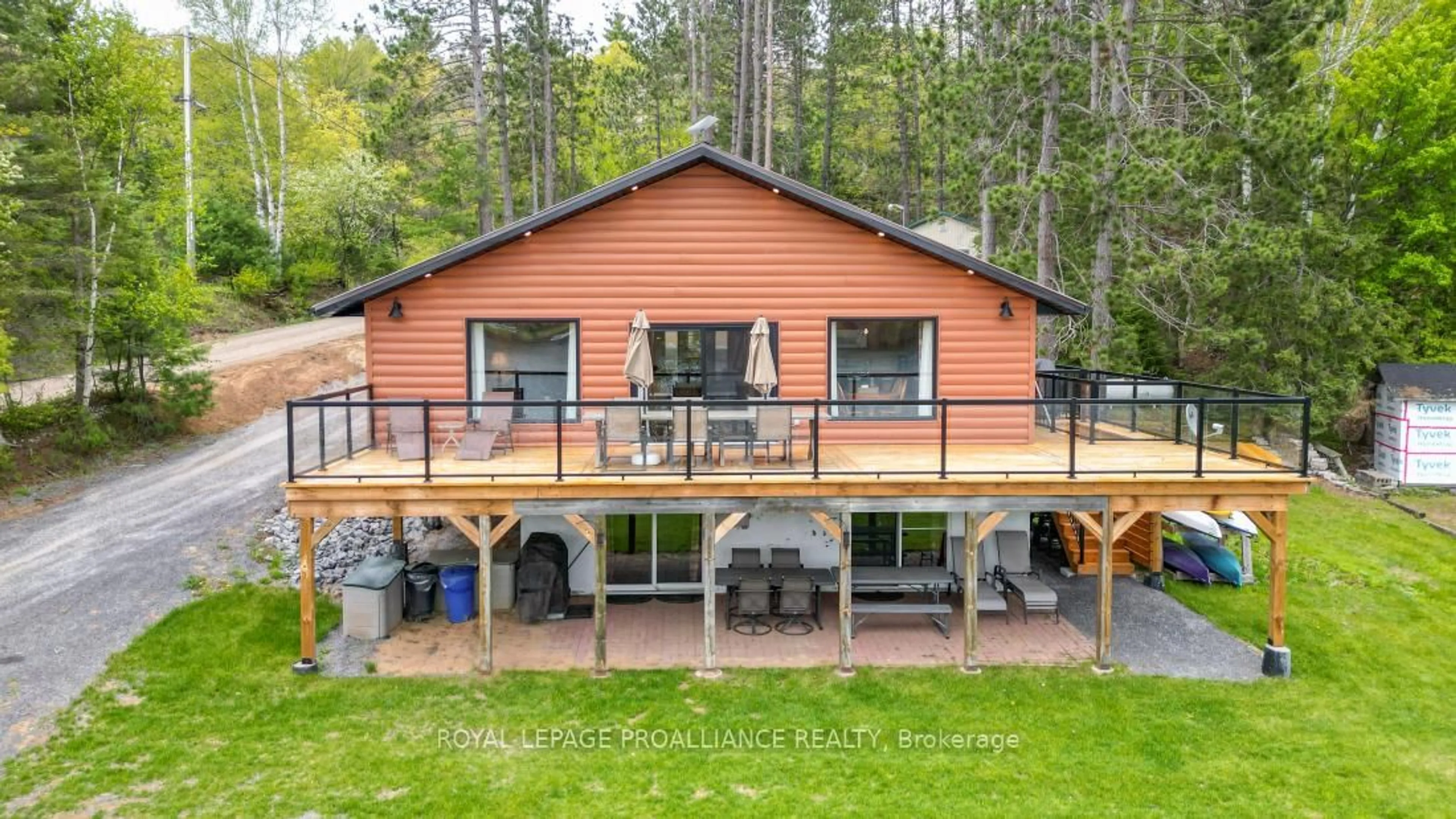 A pic from outside/outdoor area/front of a property/back of a property/a pic from drone, unknown for 168 Addington Road 5, Cloyne Ontario K0H 1K0