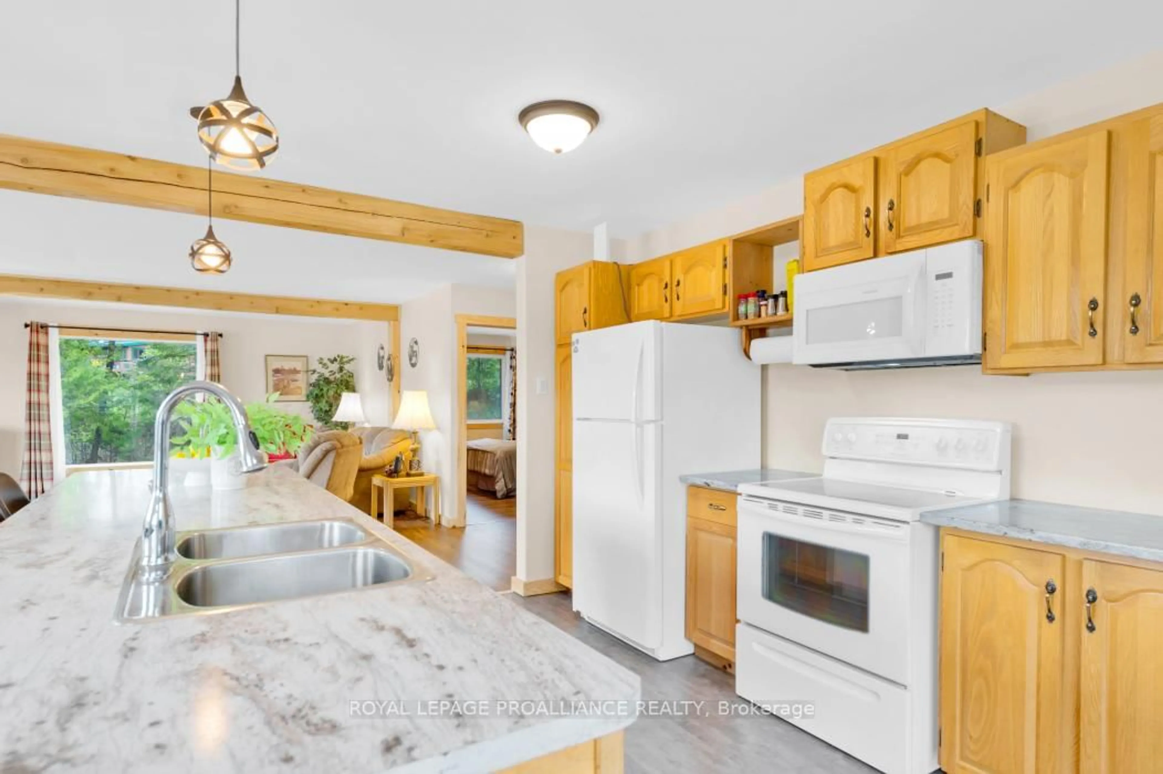 Open concept kitchen, ceramic/tile floor for 168 Addington Road 5, Cloyne Ontario K0H 1K0