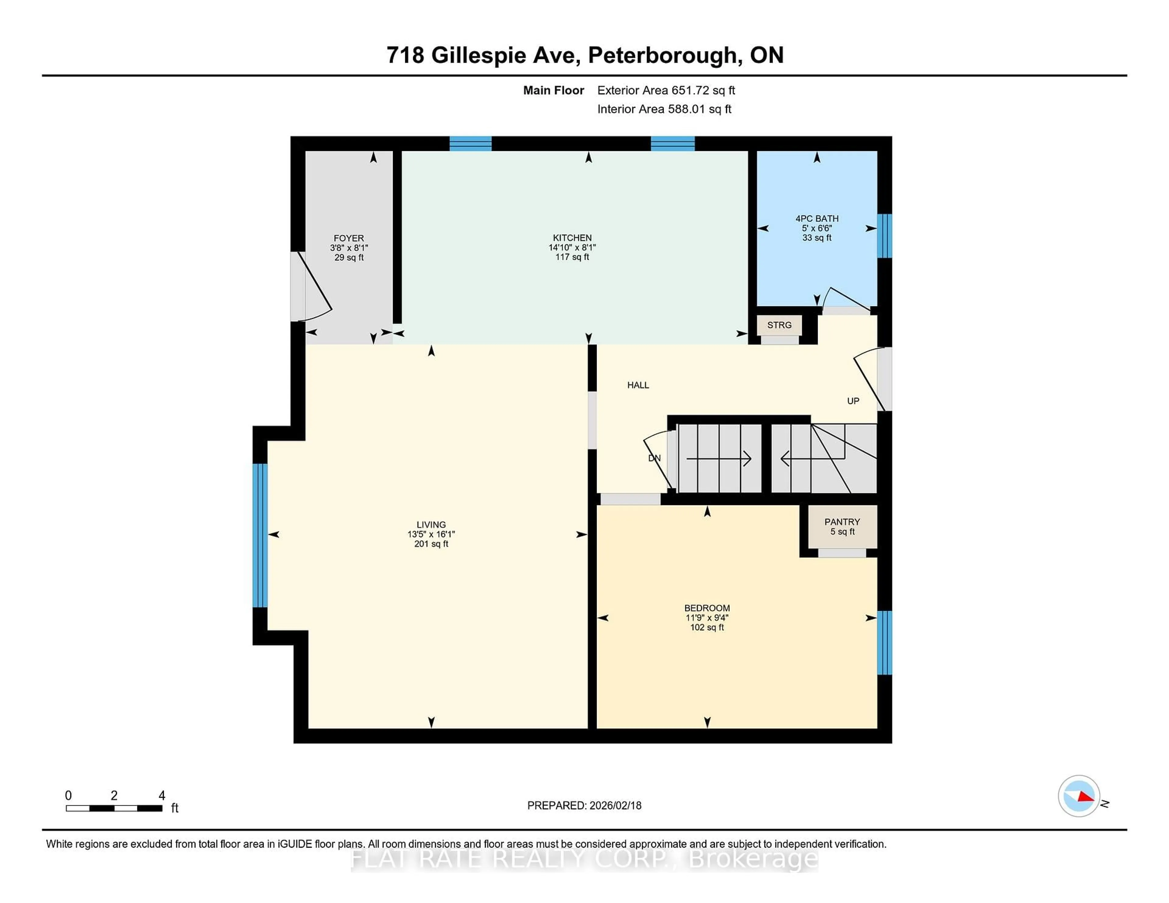 Floor plan for 718 GILLESPIE Ave, Peterborough Ontario K9J 5N8