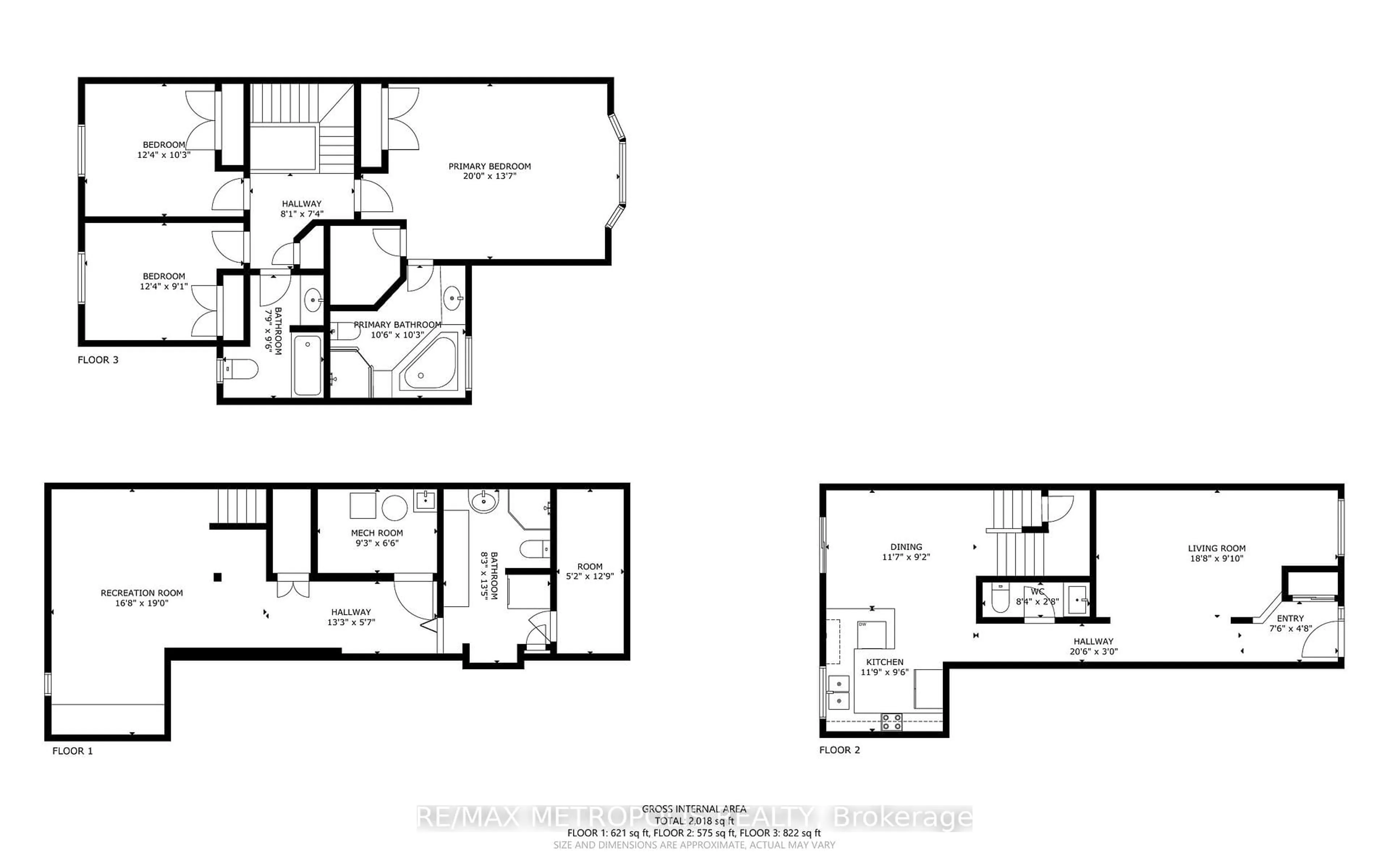 Floor plan for 5 Westhampton Way, Hamilton Ontario L8E 6C8