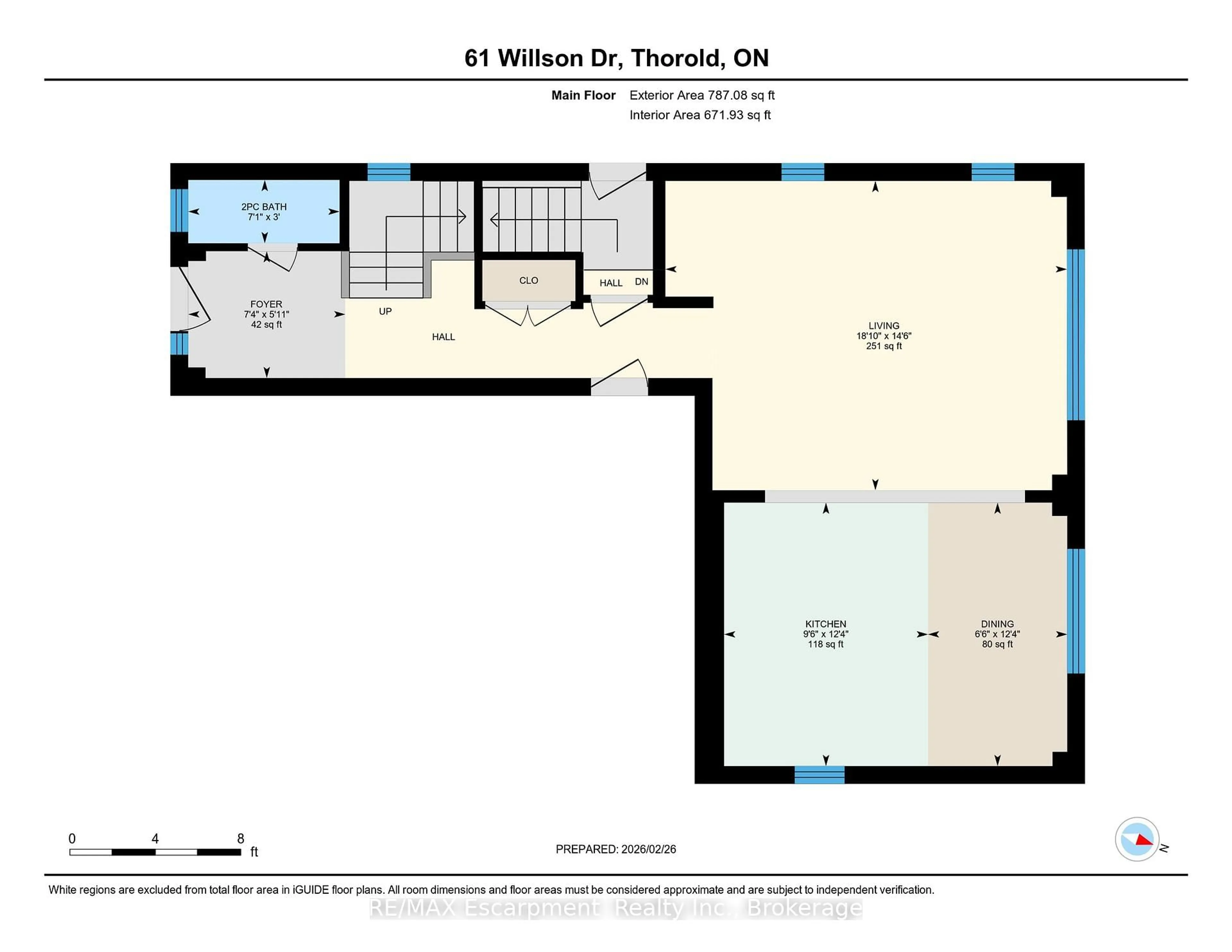 Floor plan for 61 Wilson Dr, Thorold Ontario L2V 0M4