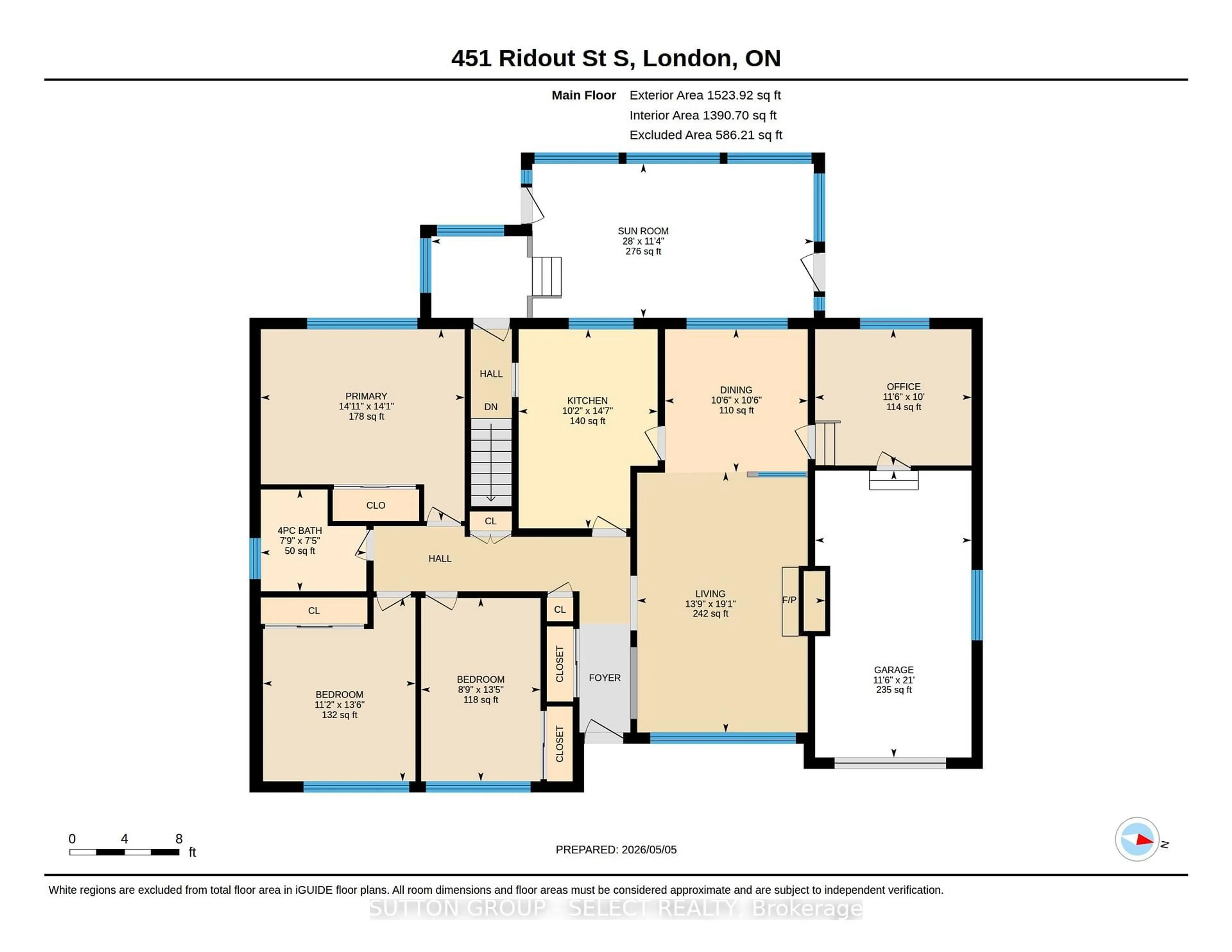 Floor plan for 451 Ridout St, London South Ontario N6C 4A3