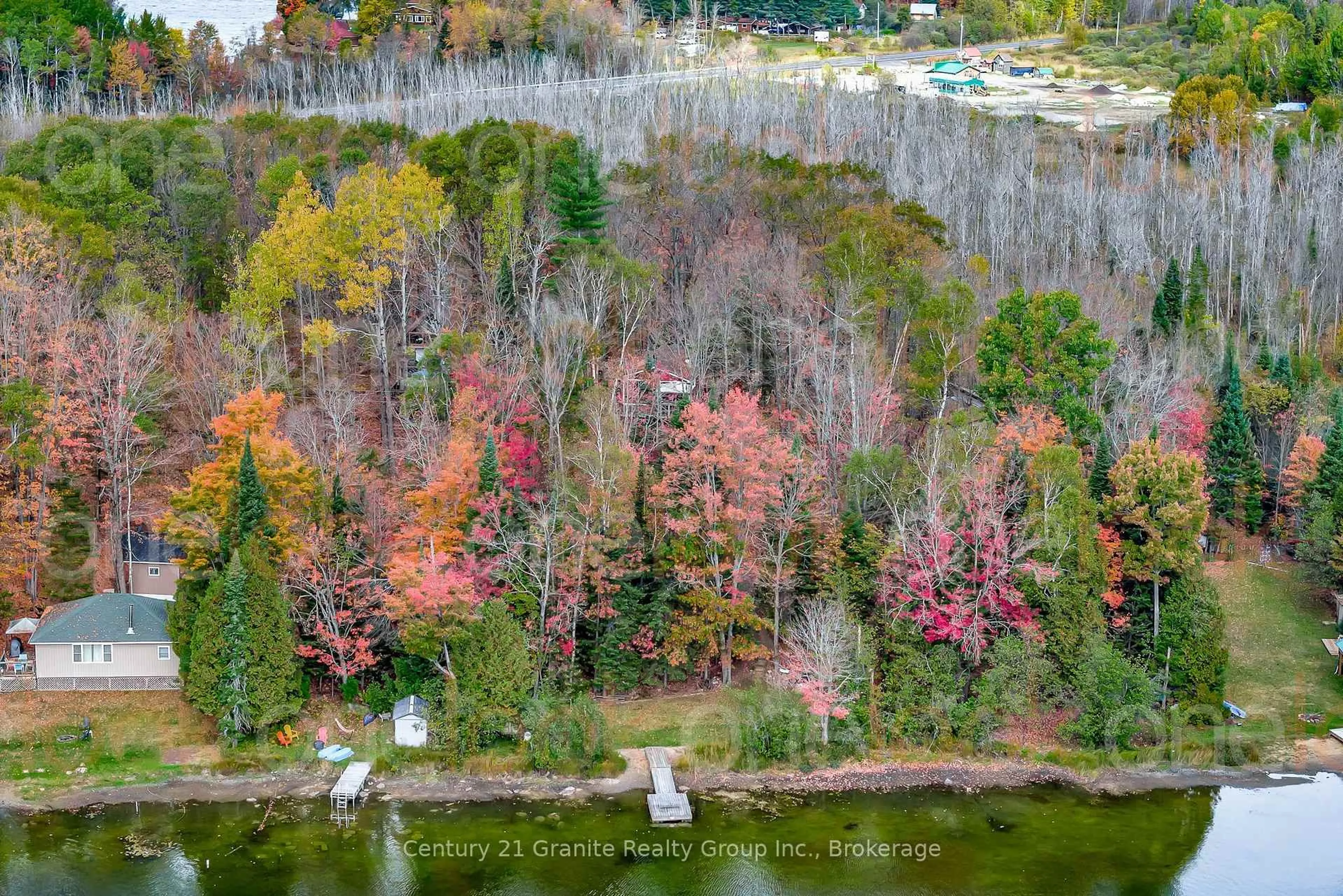 A pic from outside/outdoor area/front of a property/back of a property/a pic from drone, forest/trees view for 1081 Cinnamon Lane, Minden Hills Ontario K0M 2K0
