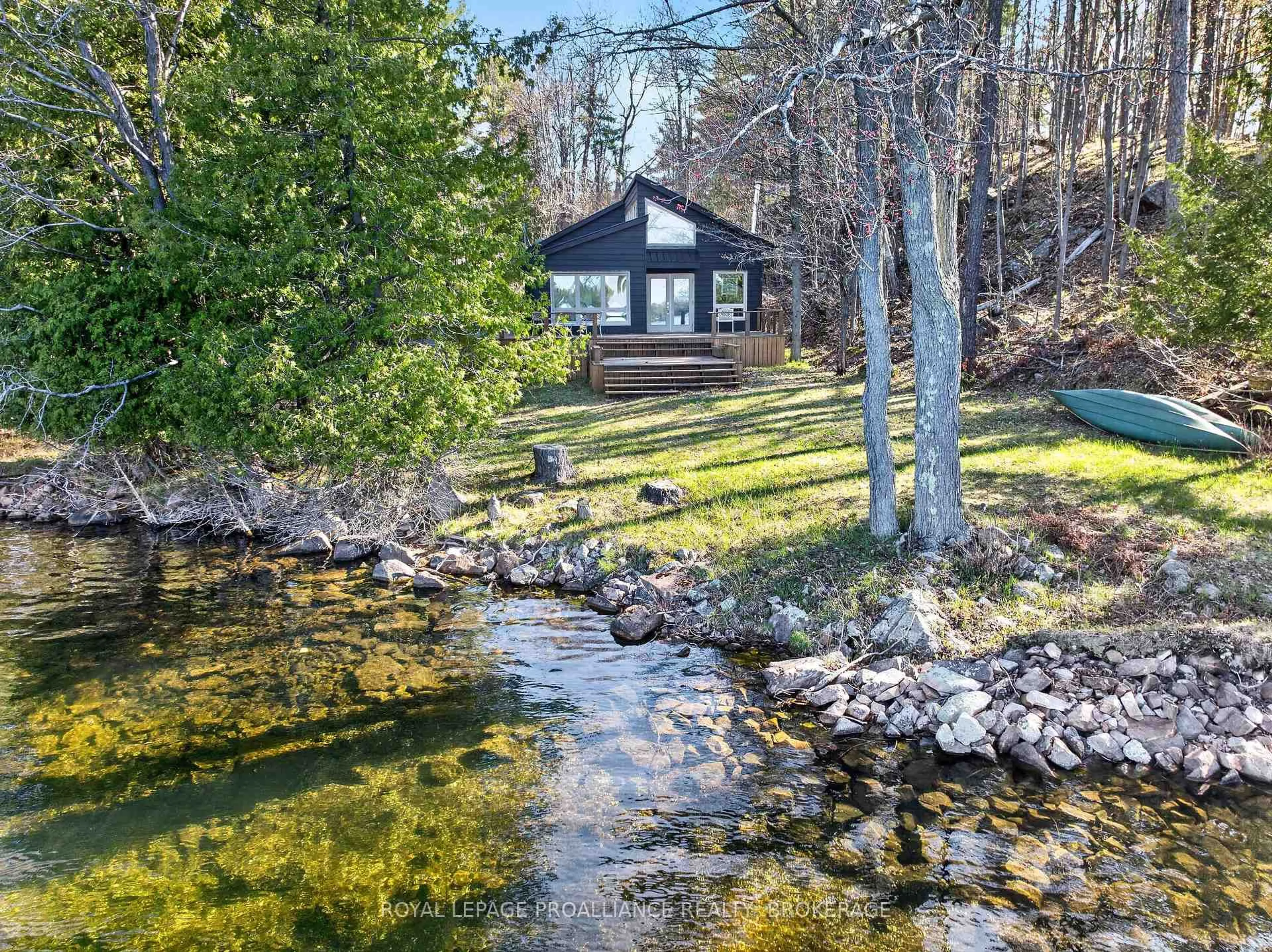 A pic from outside/outdoor area/front of a property/back of a property/a pic from drone, water/lake/river/ocean view for 224 Folly Rd, Rideau Lakes Ontario K0G 1E0