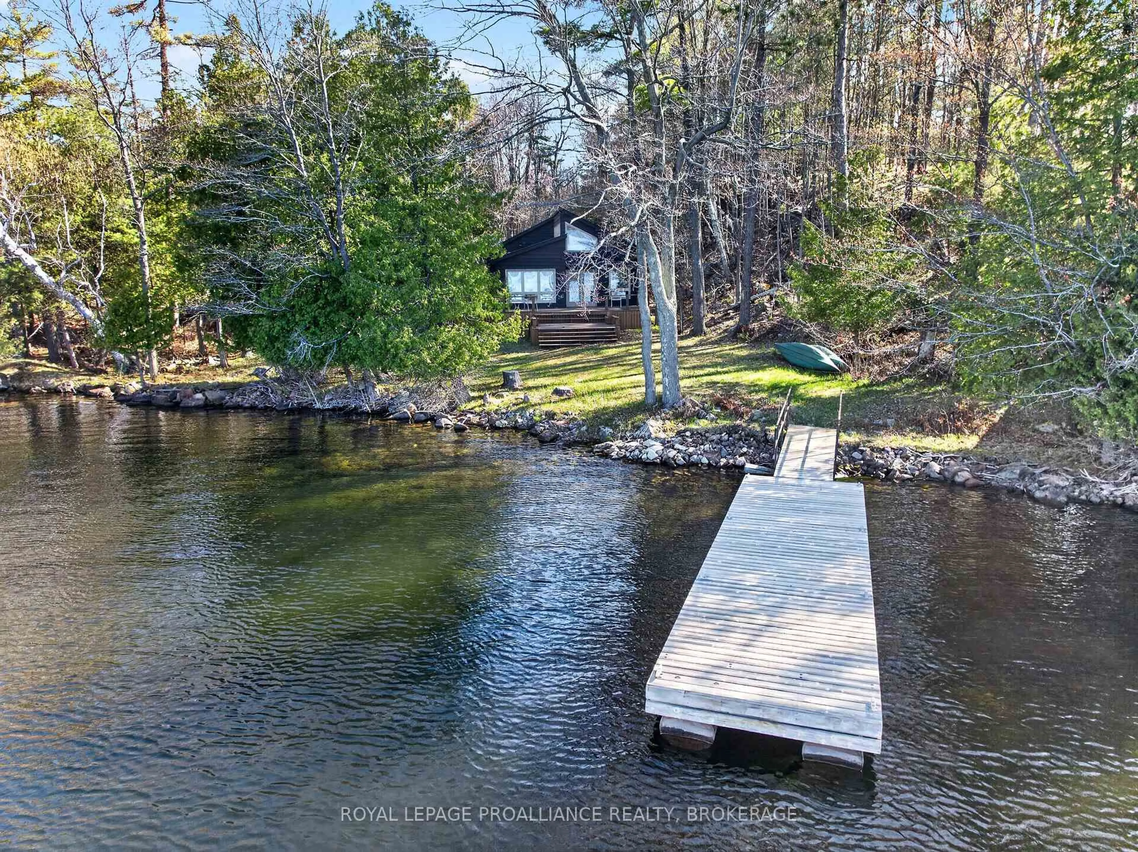 A pic from outside/outdoor area/front of a property/back of a property/a pic from drone, water/lake/river/ocean view for 224 Folly Rd, Rideau Lakes Ontario K0G 1E0