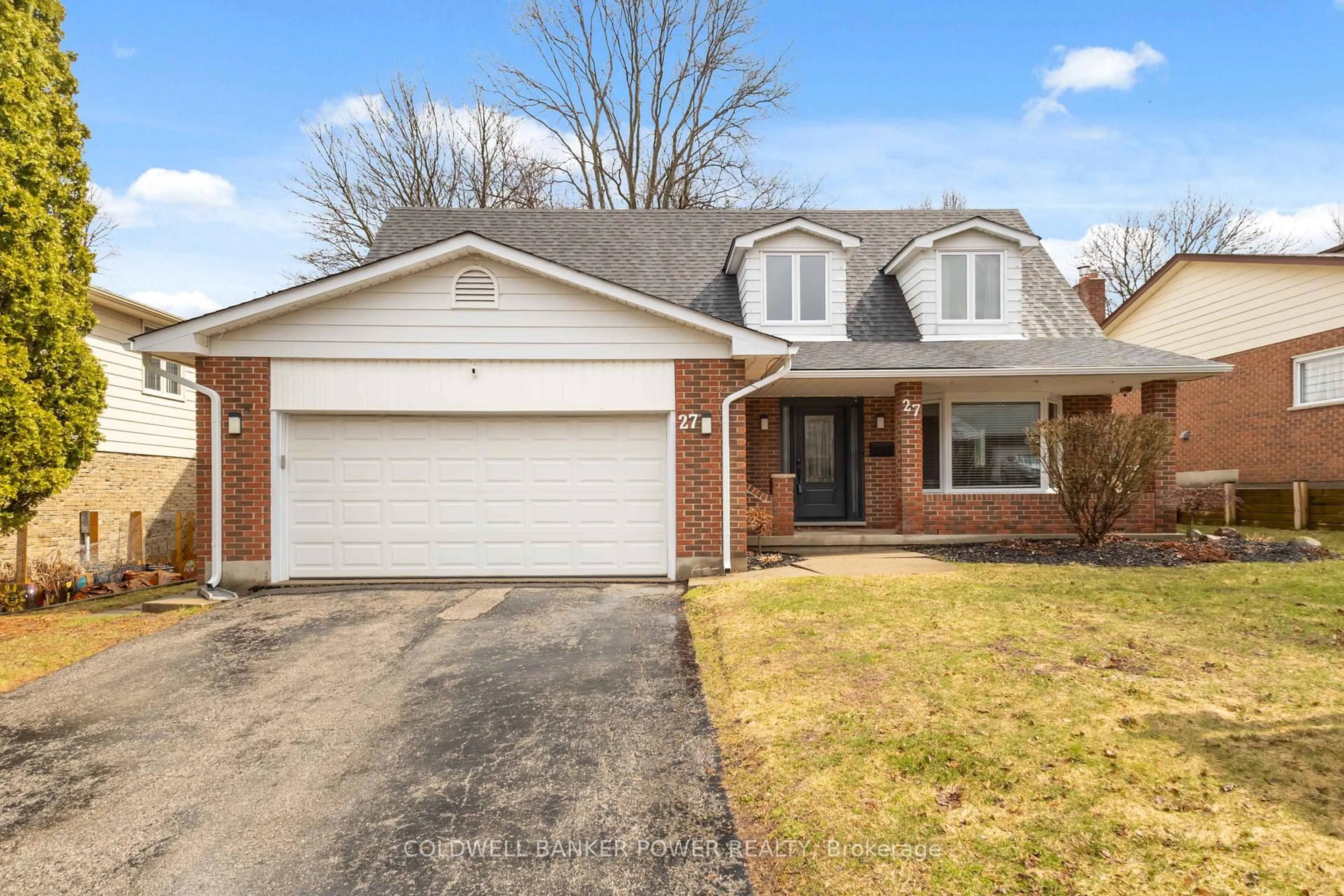 Home with brick exterior material, street for 27 Foxcroft Cres, London South Ontario N6K 3A3