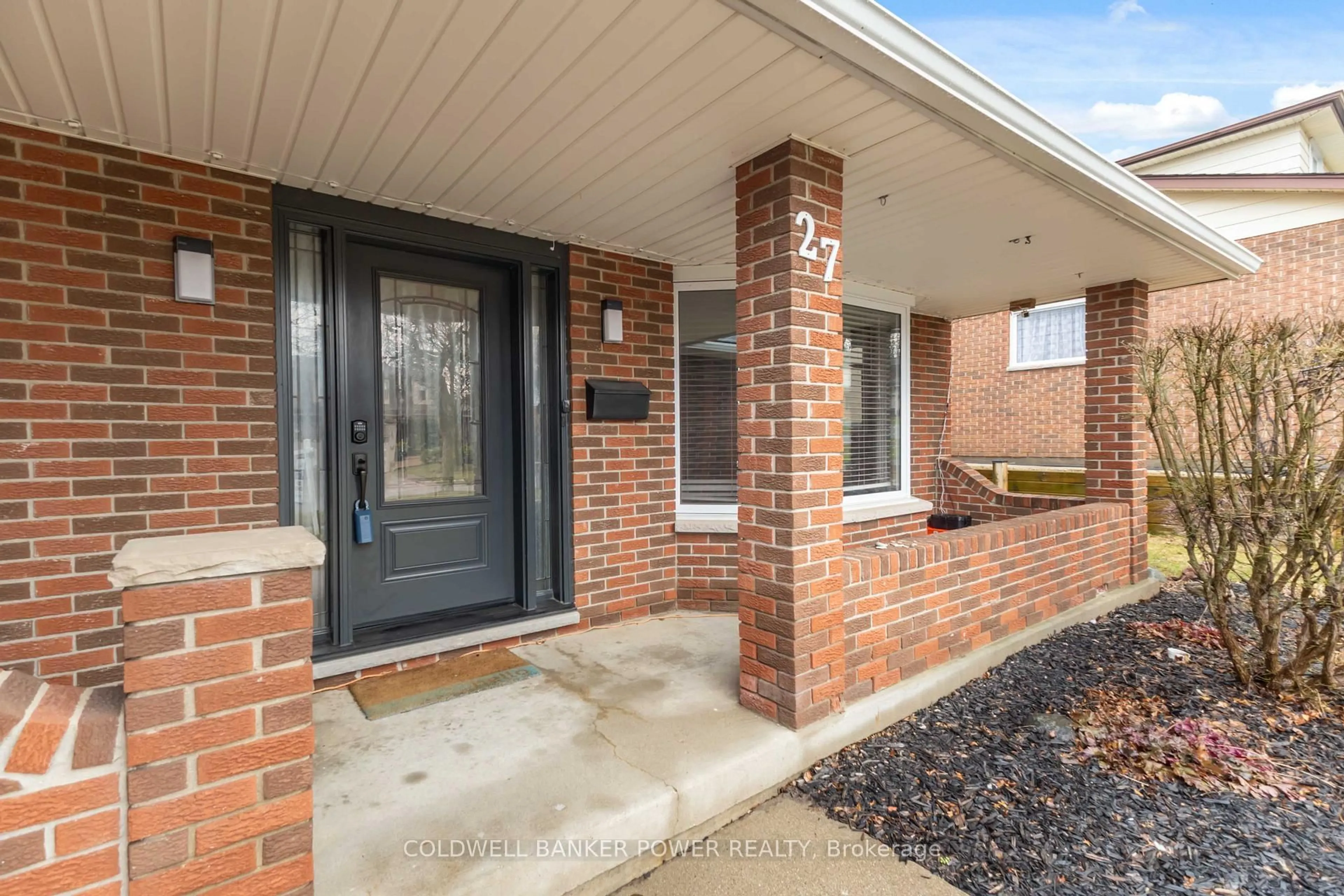 Home with brick exterior material, street for 27 Foxcroft Cres, London South Ontario N6K 3A3