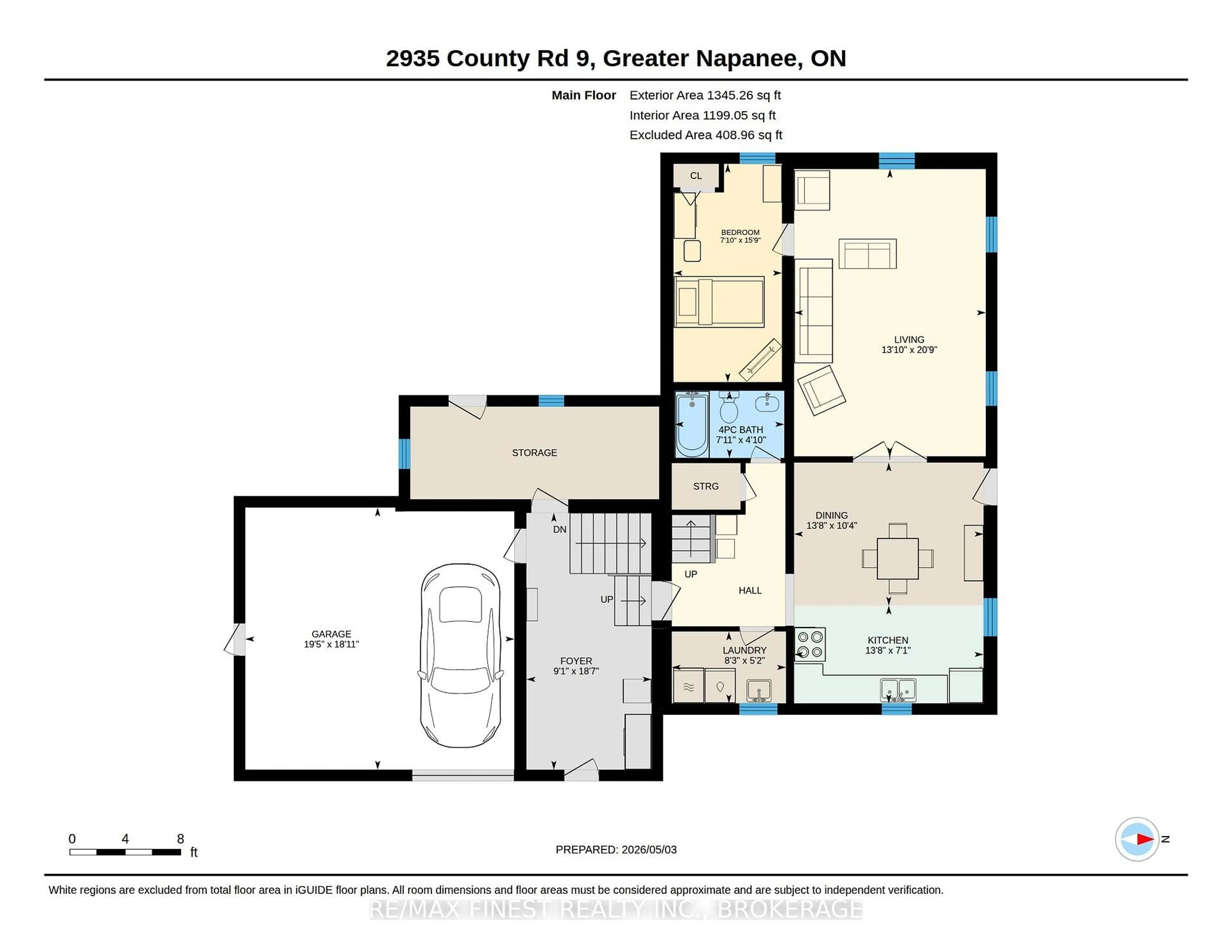 Floor plan for 2935 County Road 9, Napanee Ontario K7R 3K8