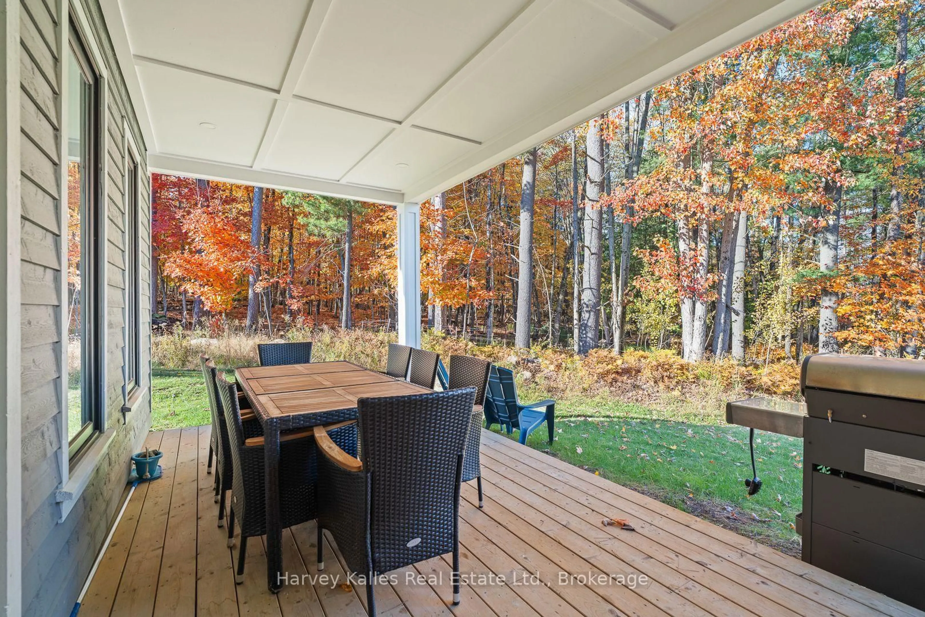 Patio, forest/trees view for 2054 Peninsula Rd #15, Muskoka Lakes Ontario P0B 1G0