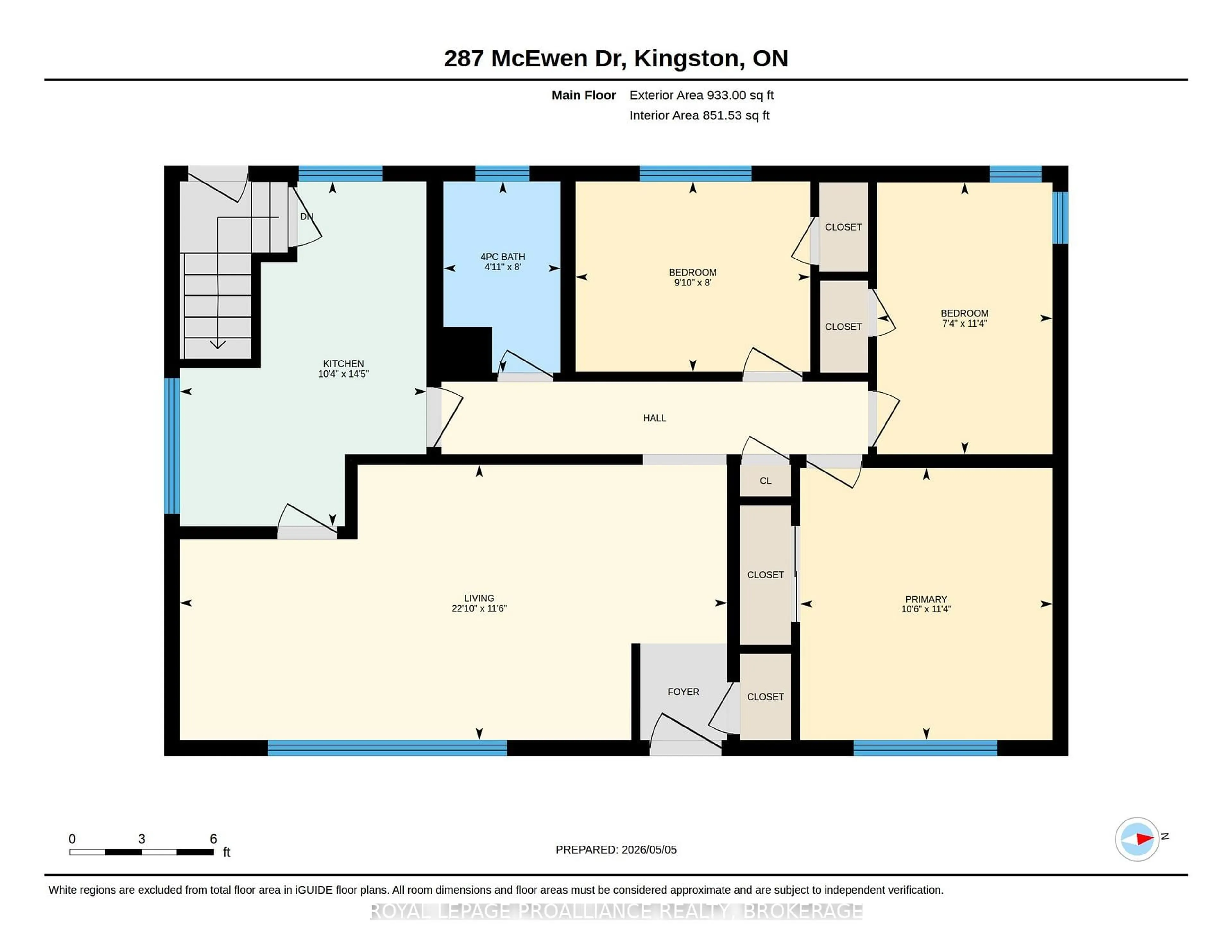 Floor plan for 287 McEwen Dr, Kingston Ontario K7M 3W2