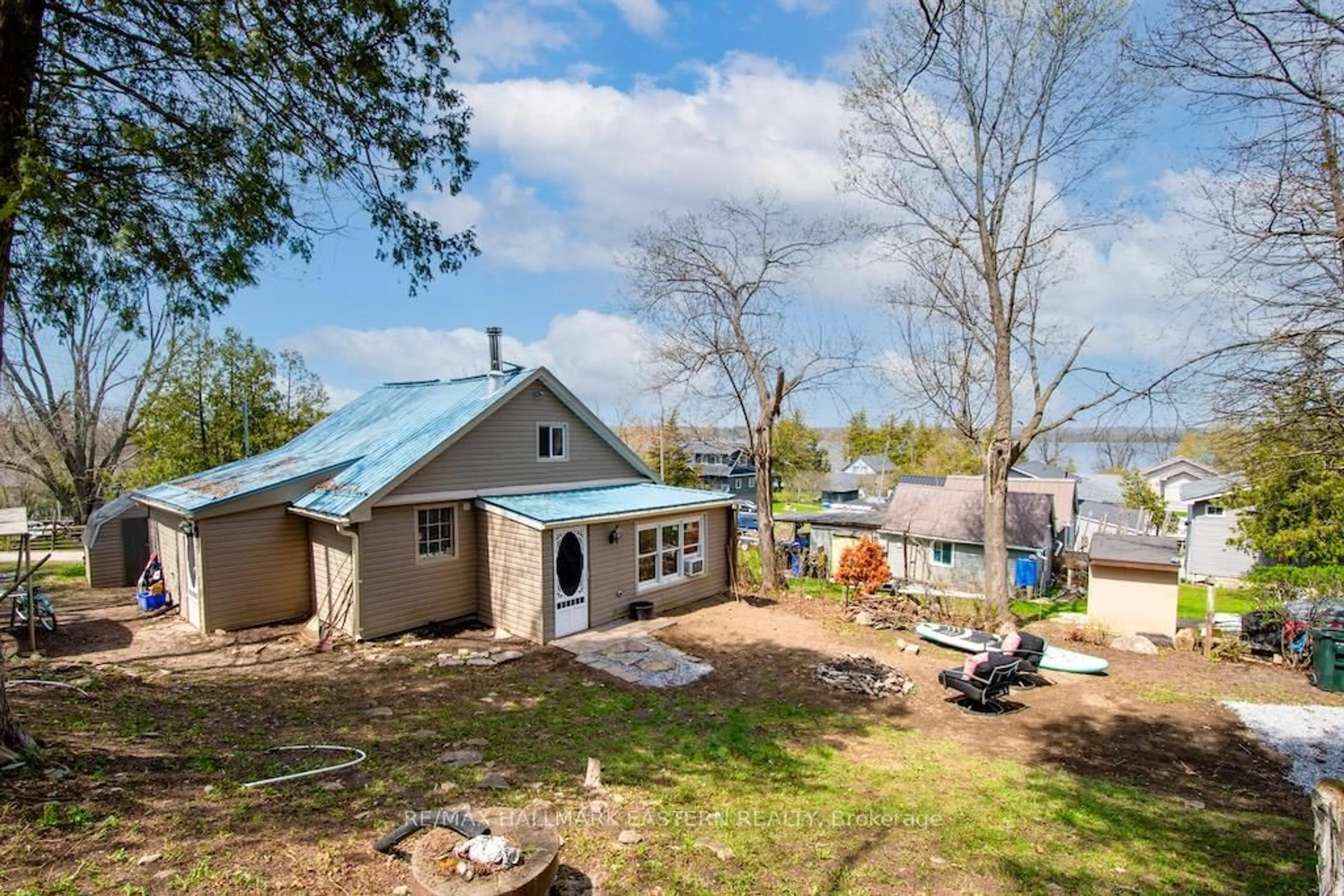 A pic from outside/outdoor area/front of a property/back of a property/a pic from drone, water/lake/river/ocean view for 2305 Thurstonia Rd, Kawartha Lakes Ontario K0M 1L0