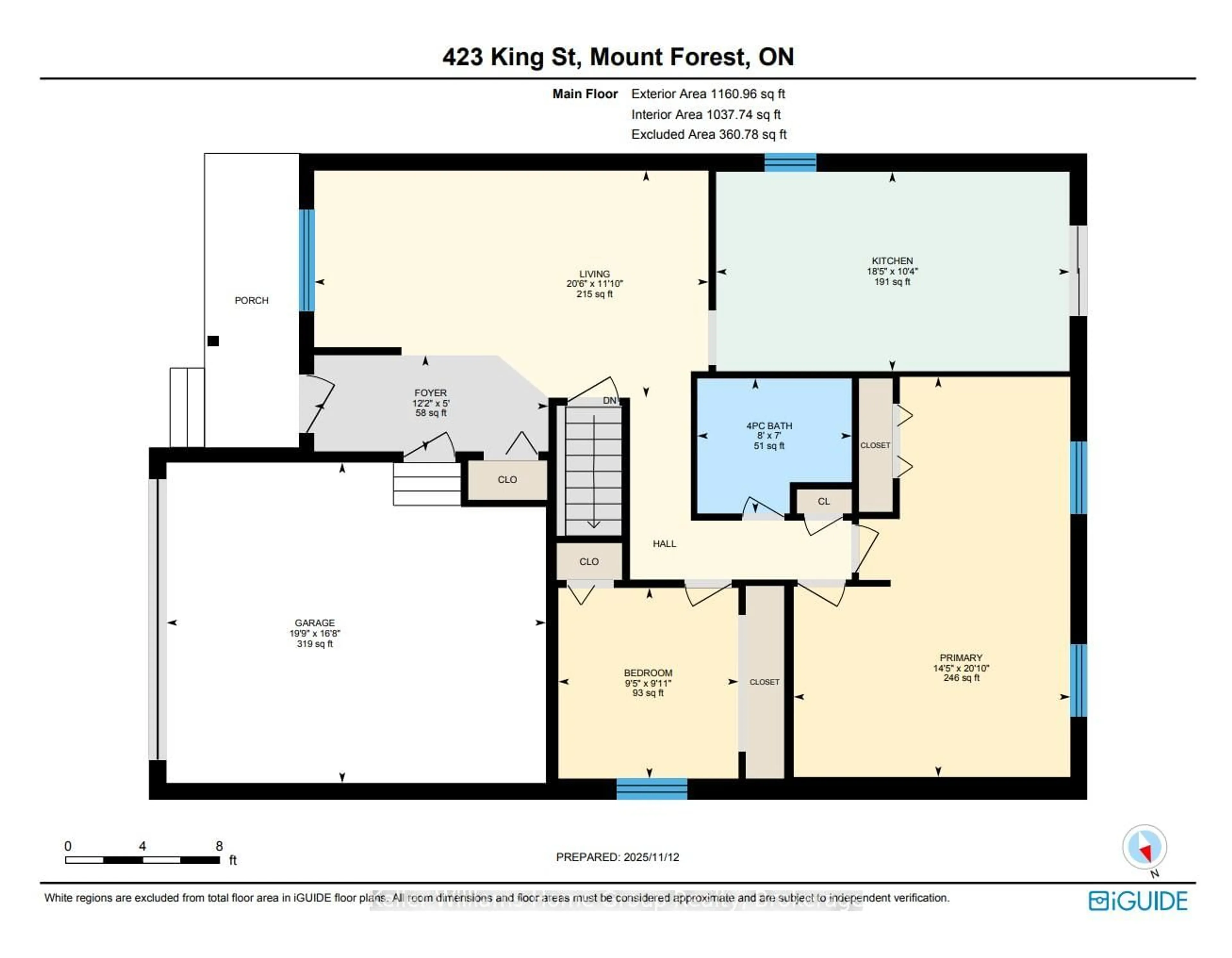 Floor plan for 423 King St, Wellington North Ontario N0G 2L2