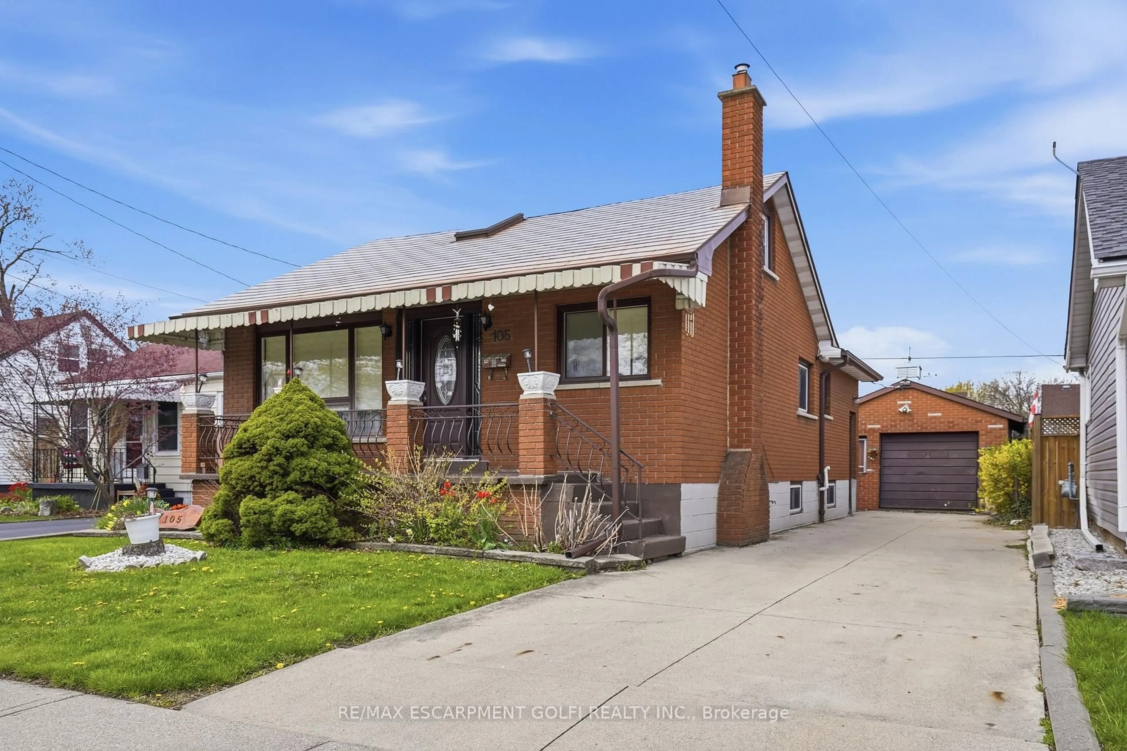 Home with brick exterior material, street for 105 TOLTON Ave, Hamilton Ontario L8H 5N7