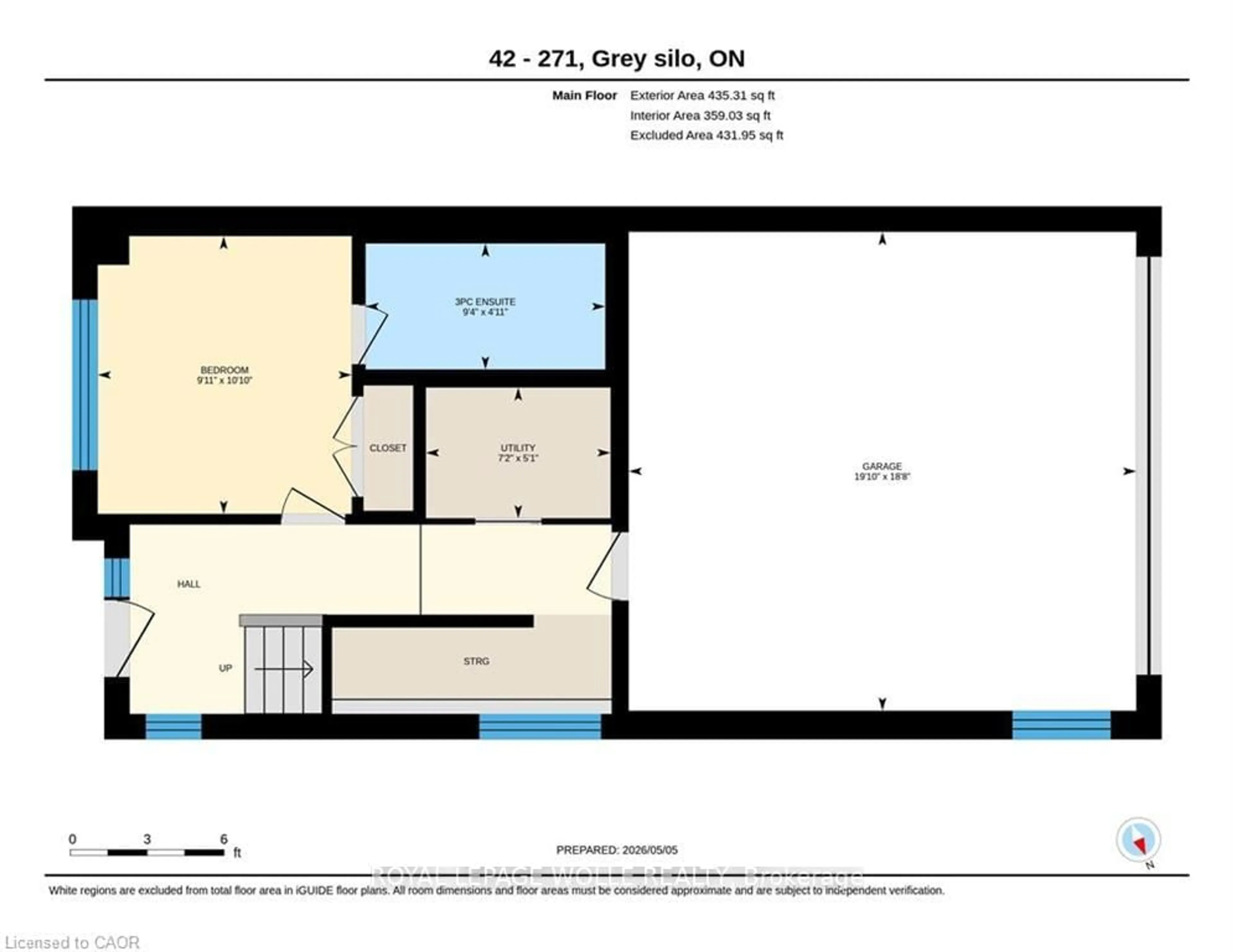 Floor plan for 271 Grey Silo Rd #42, Waterloo Ontario N2K 0E9