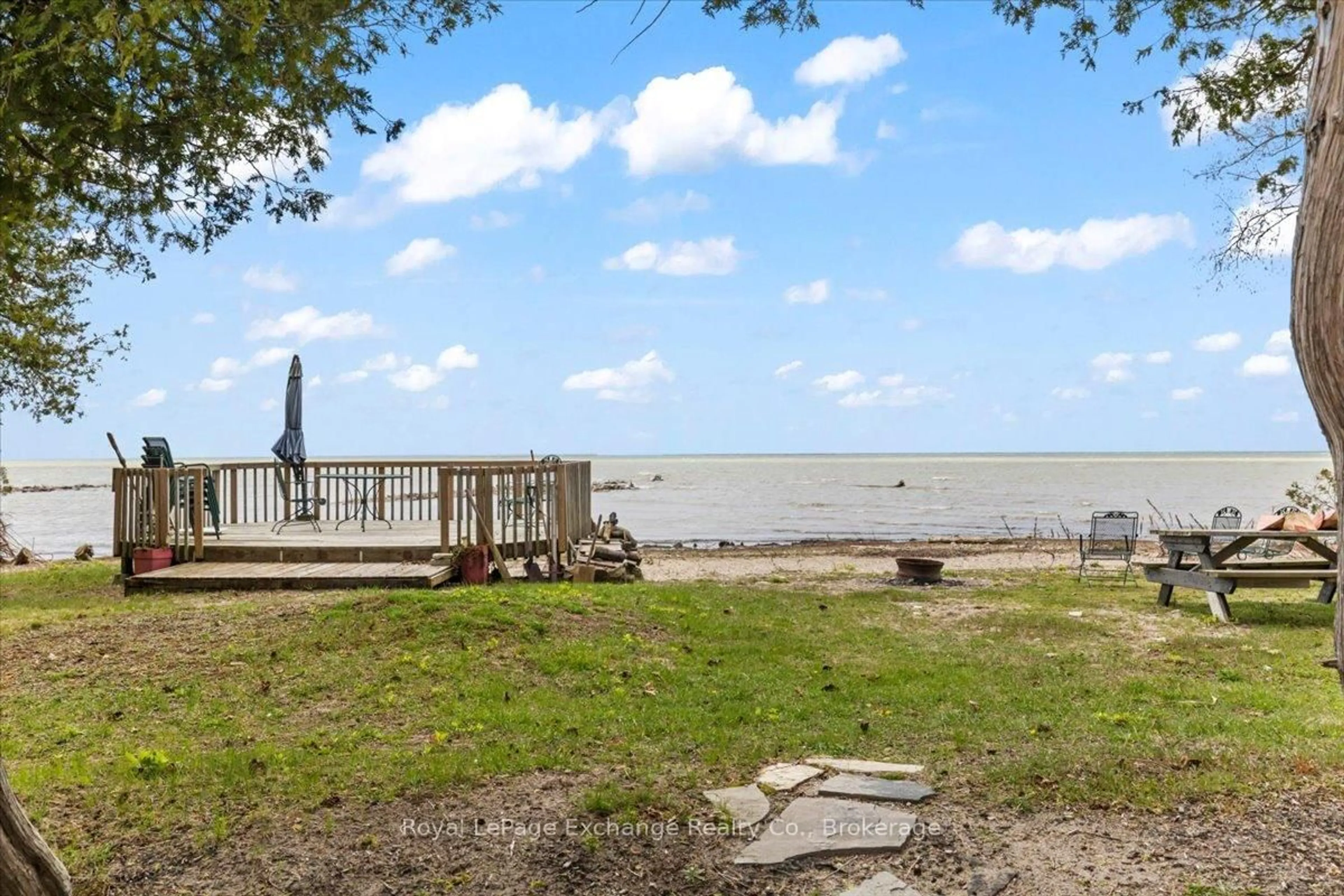 Patio, water/lake/river/ocean view for 171 Huron Rd, Huron-Kinloss Ontario N2Z 2X3