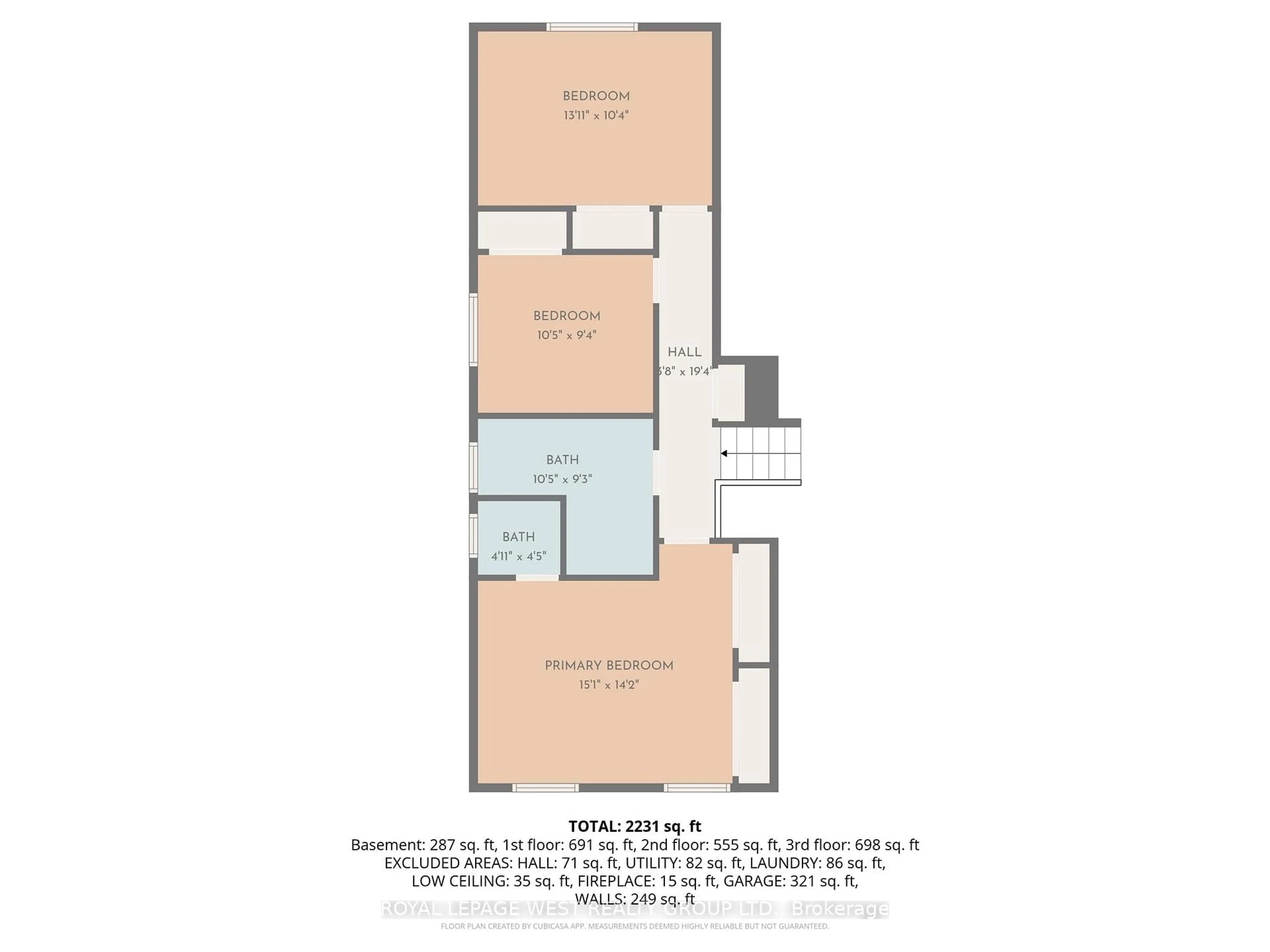 Floor plan for 12 Banburry Cres, Grimsby Ontario L3M 4N8