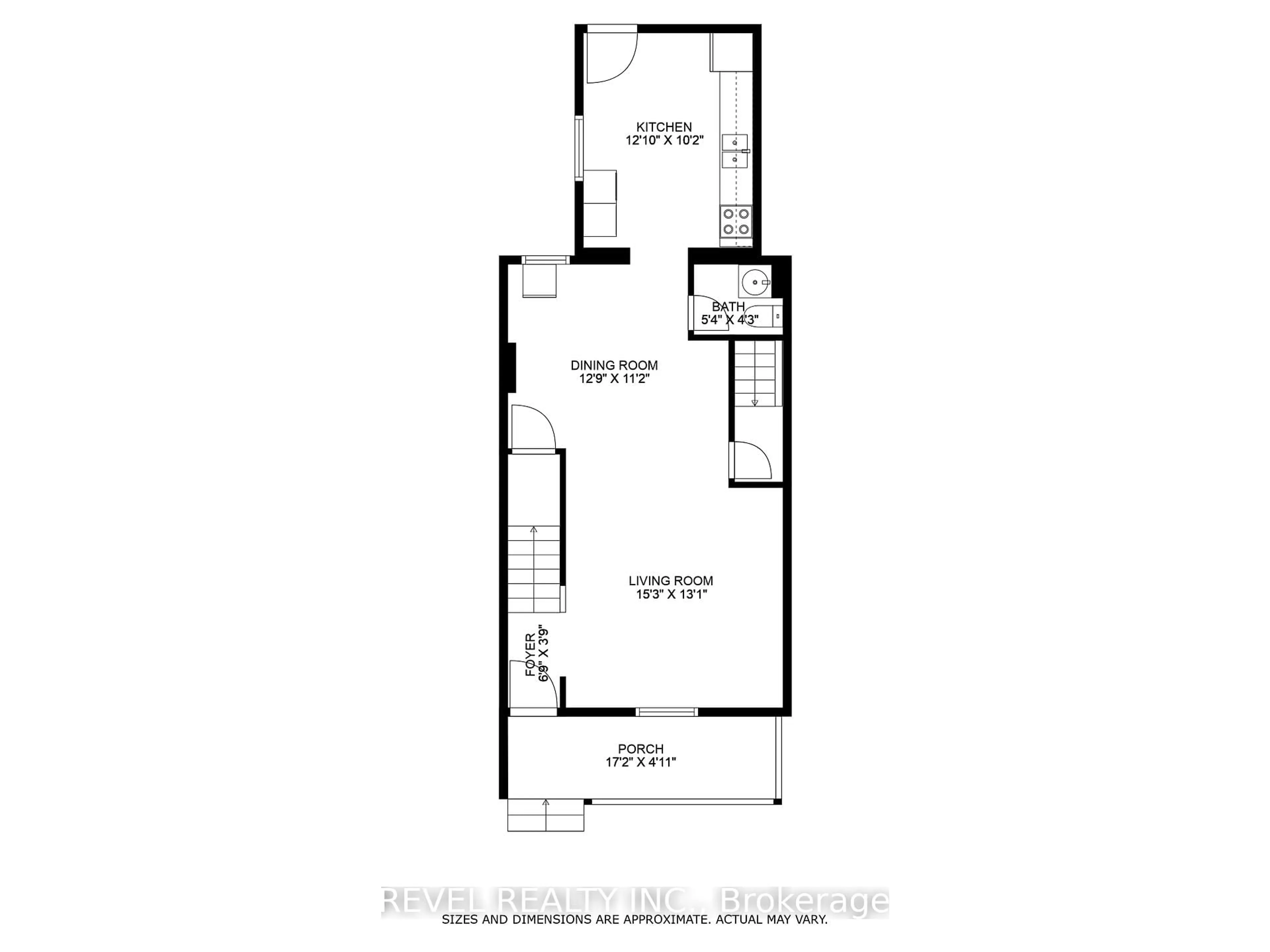 Floor plan for 51 Tisdale St, Hamilton Ontario L8L 5M3