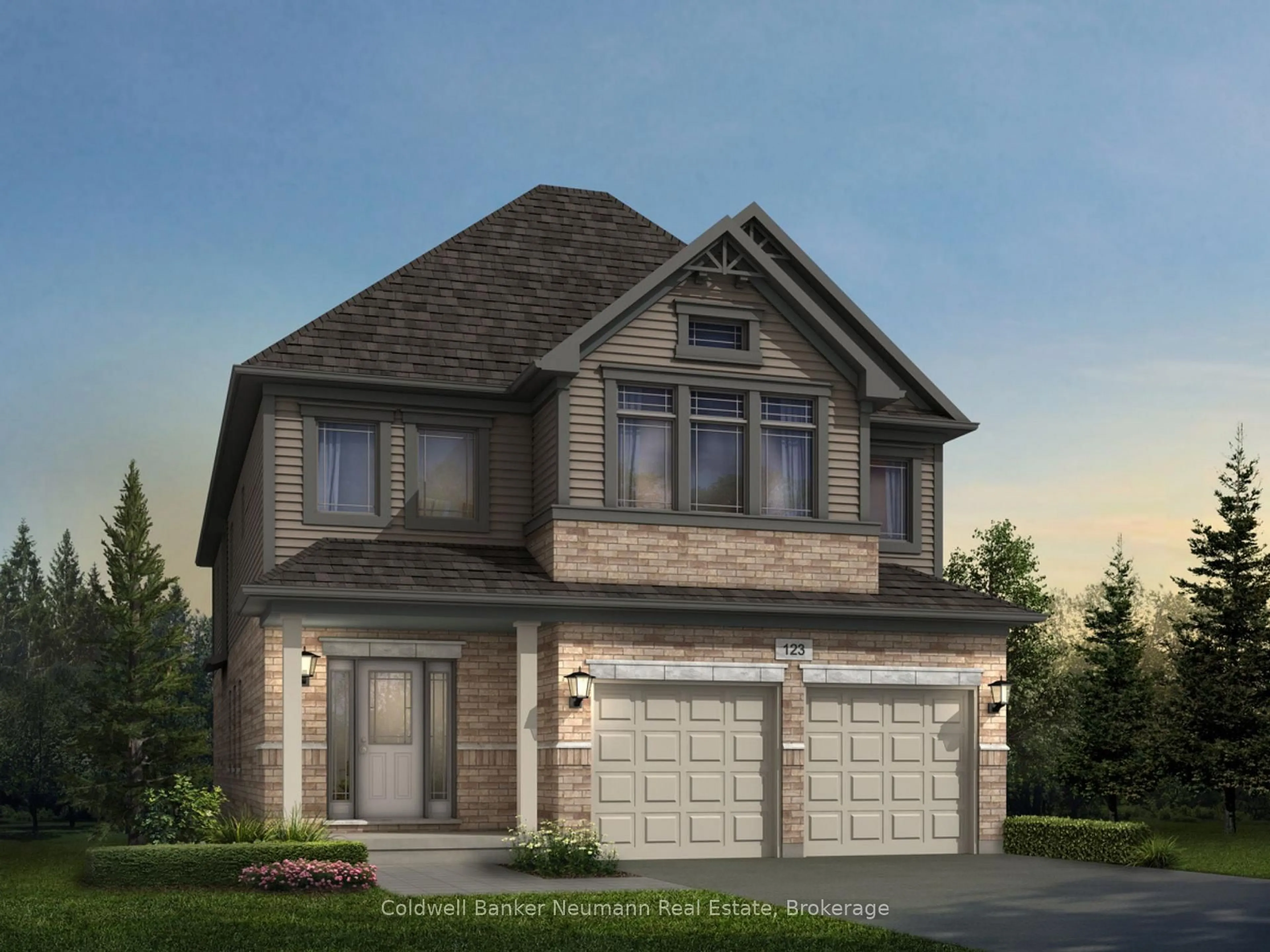 Home with brick exterior material, street for 24 Allegro Common, Cambridge Ontario N3C 1A5